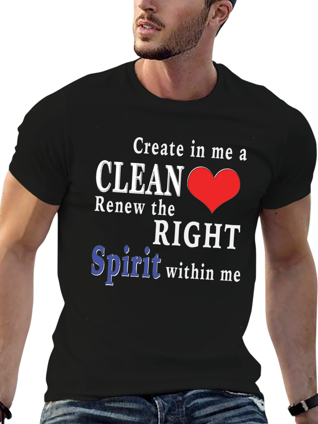 Clean Heart T-Shirt - Christian Inspired Design