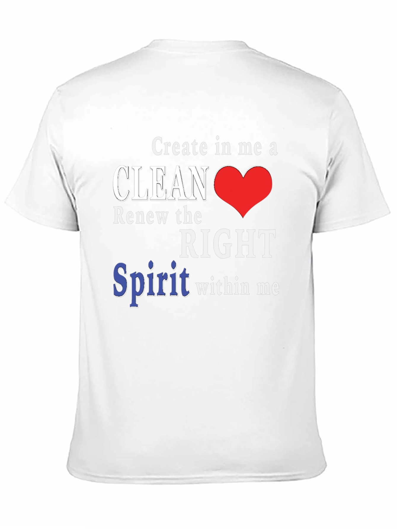 Clean Heart T-Shirt - Christian Inspired Design