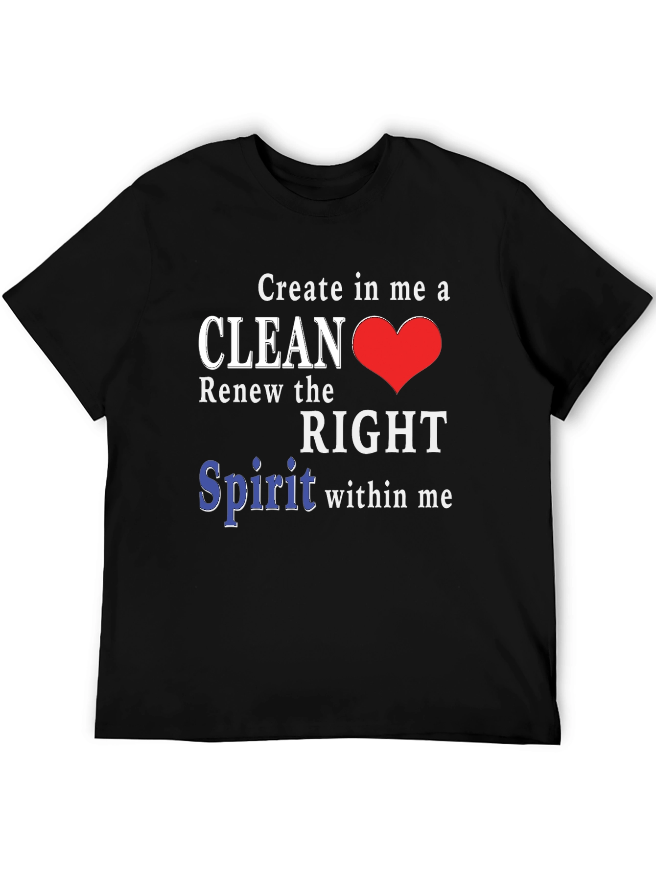 Clean Heart T-Shirt - Christian Inspired Design