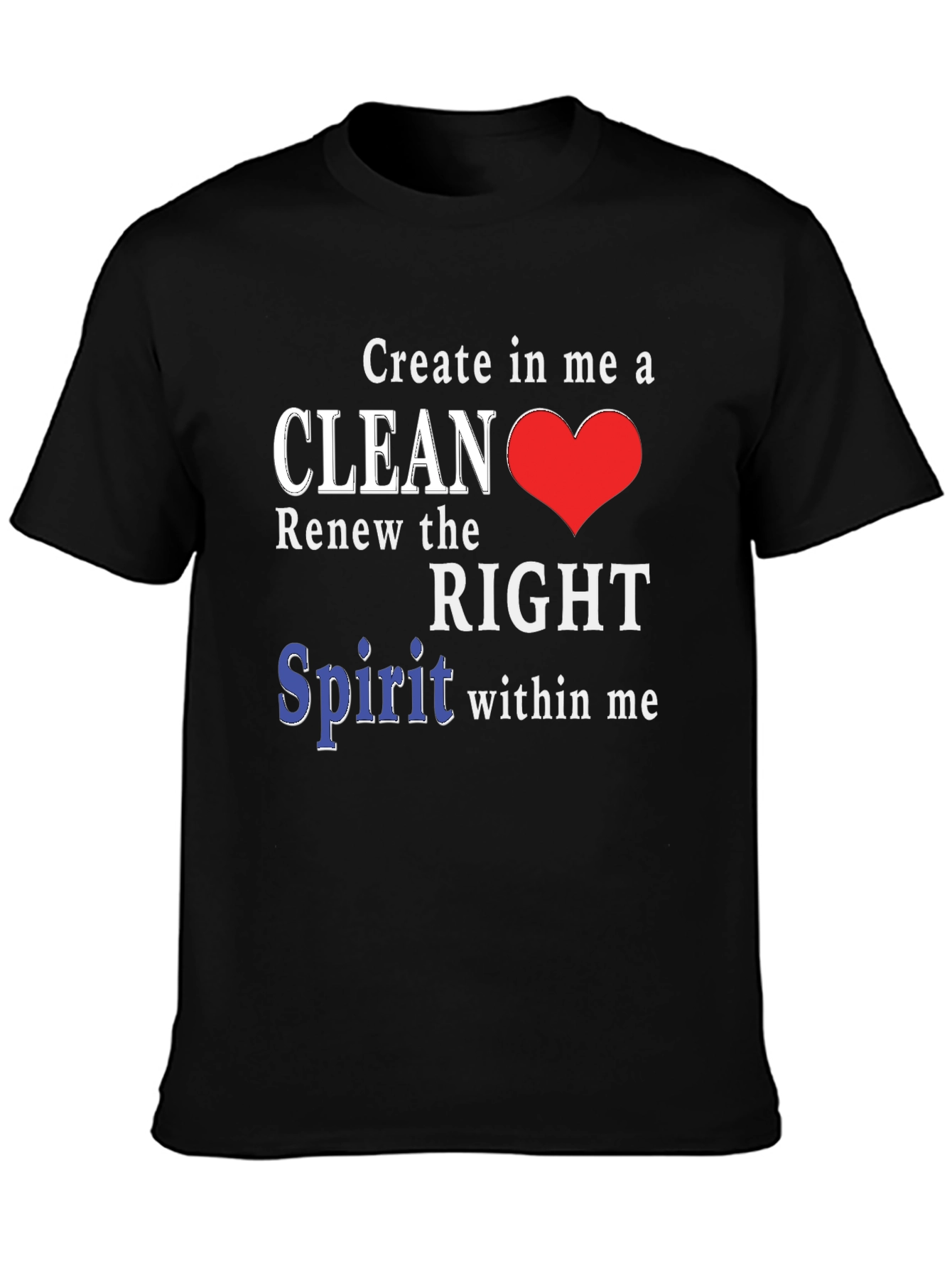 Clean Heart T-Shirt - Christian Inspired Design