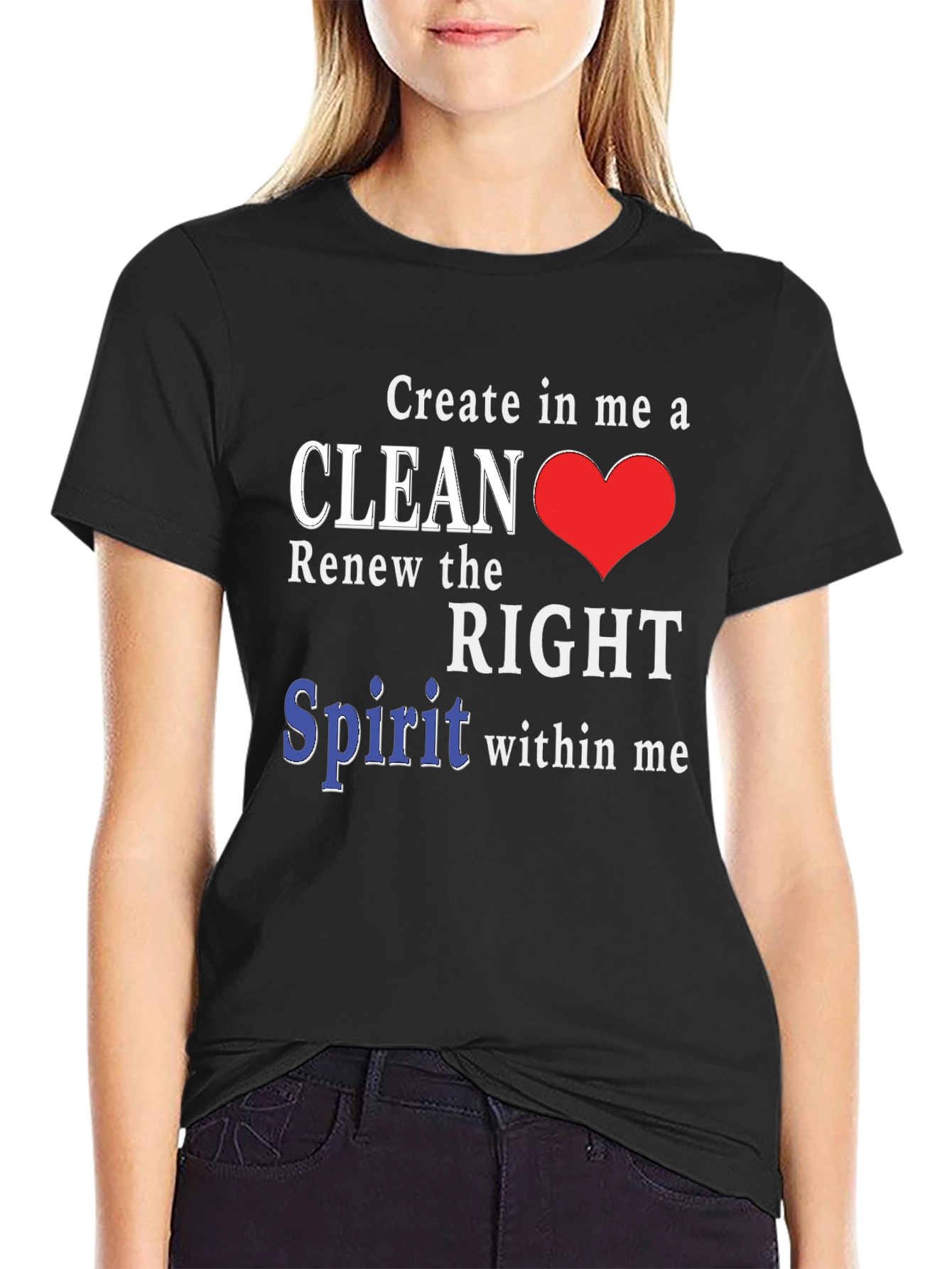 Clean Heart T-Shirt - Christian Inspired Design