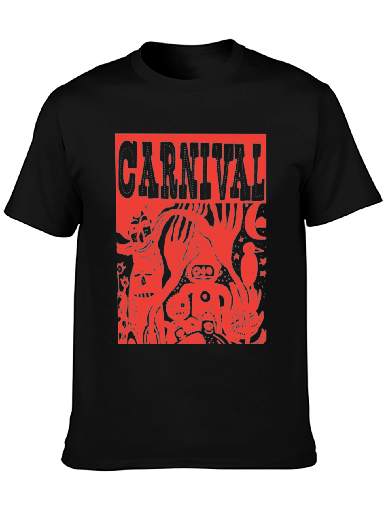 Carnival Graphic Tee - Edgy Red Print