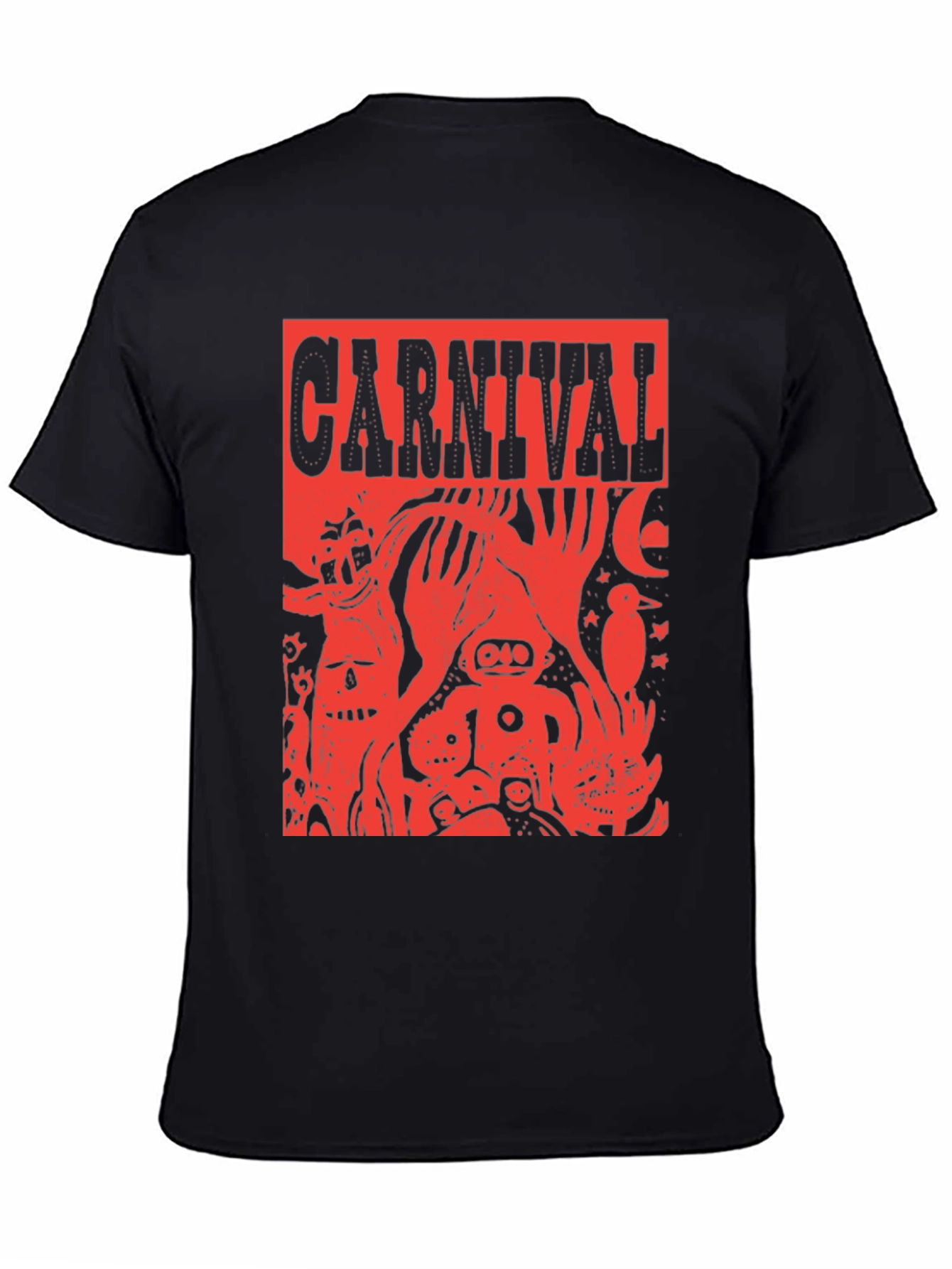 Carnival Graphic Tee - Edgy Red Print