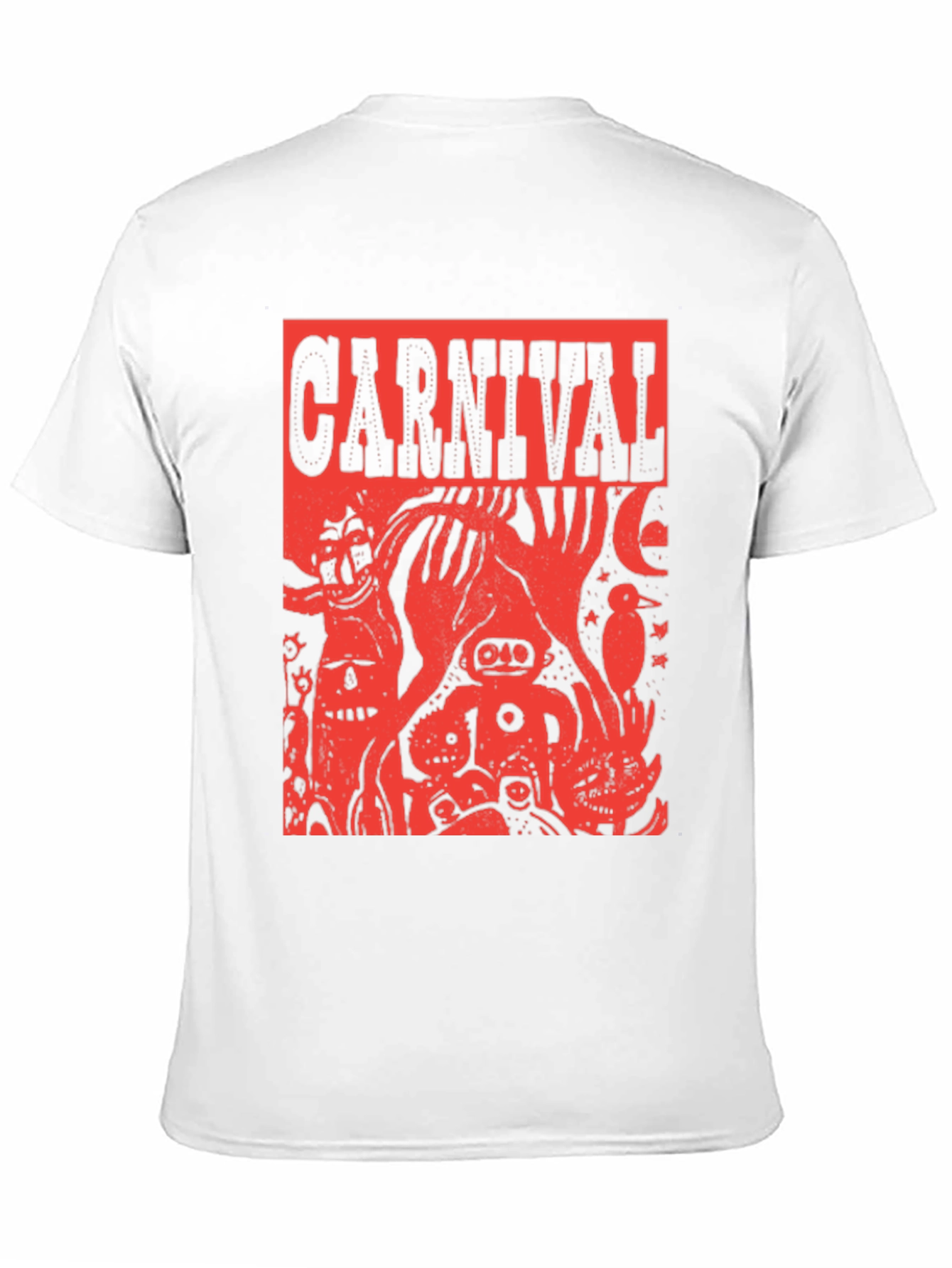 Carnival Graphic Tee - Edgy Red Print