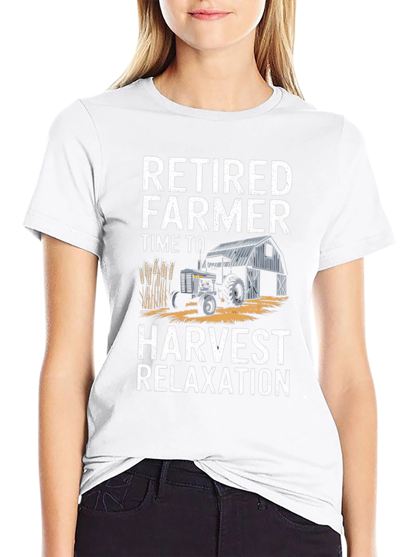 Retired Farmer T-Shirt - Harvest Relaxation Graphic Tee