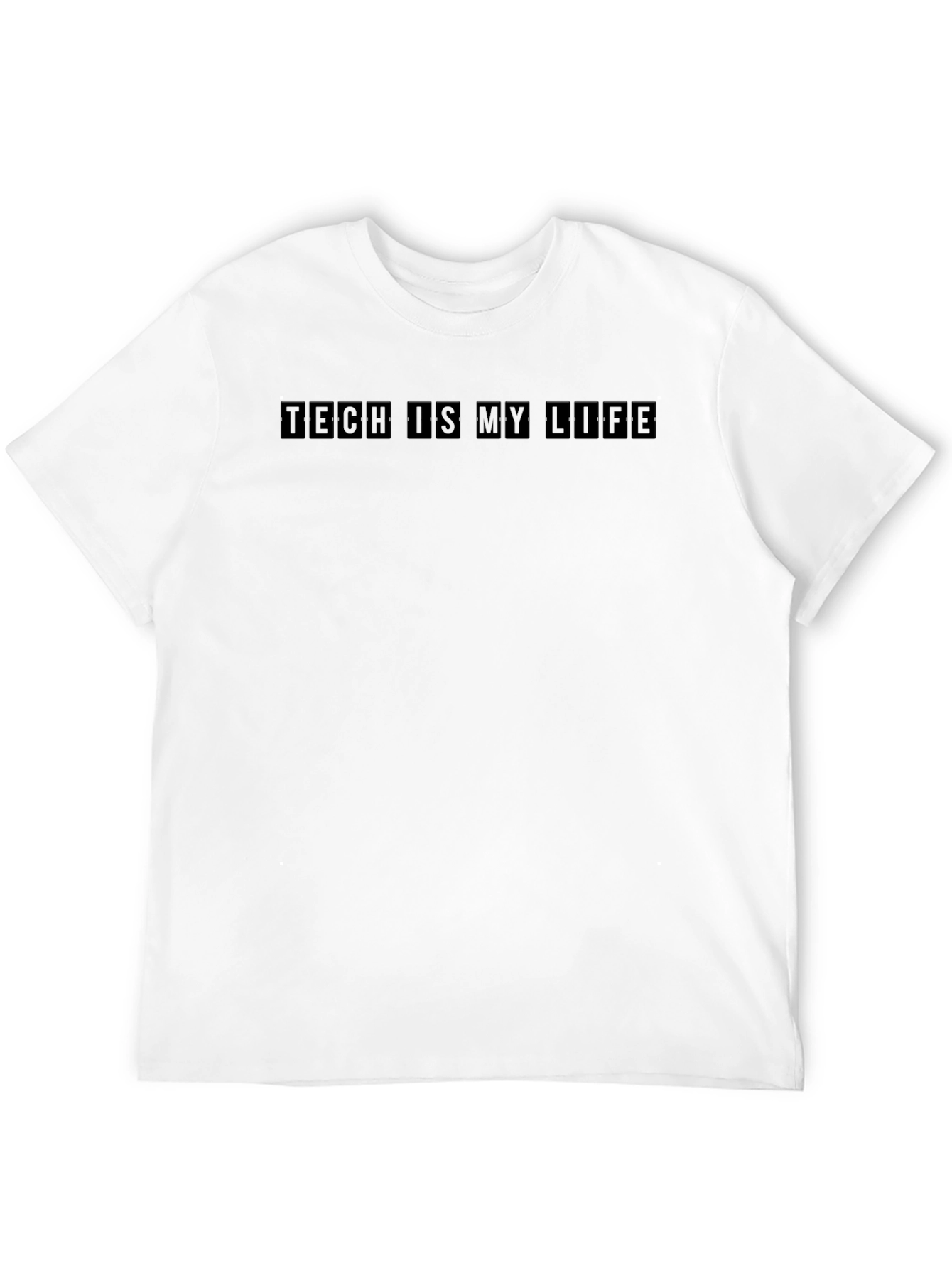 Tech Is My Life Graphic Tee - Black