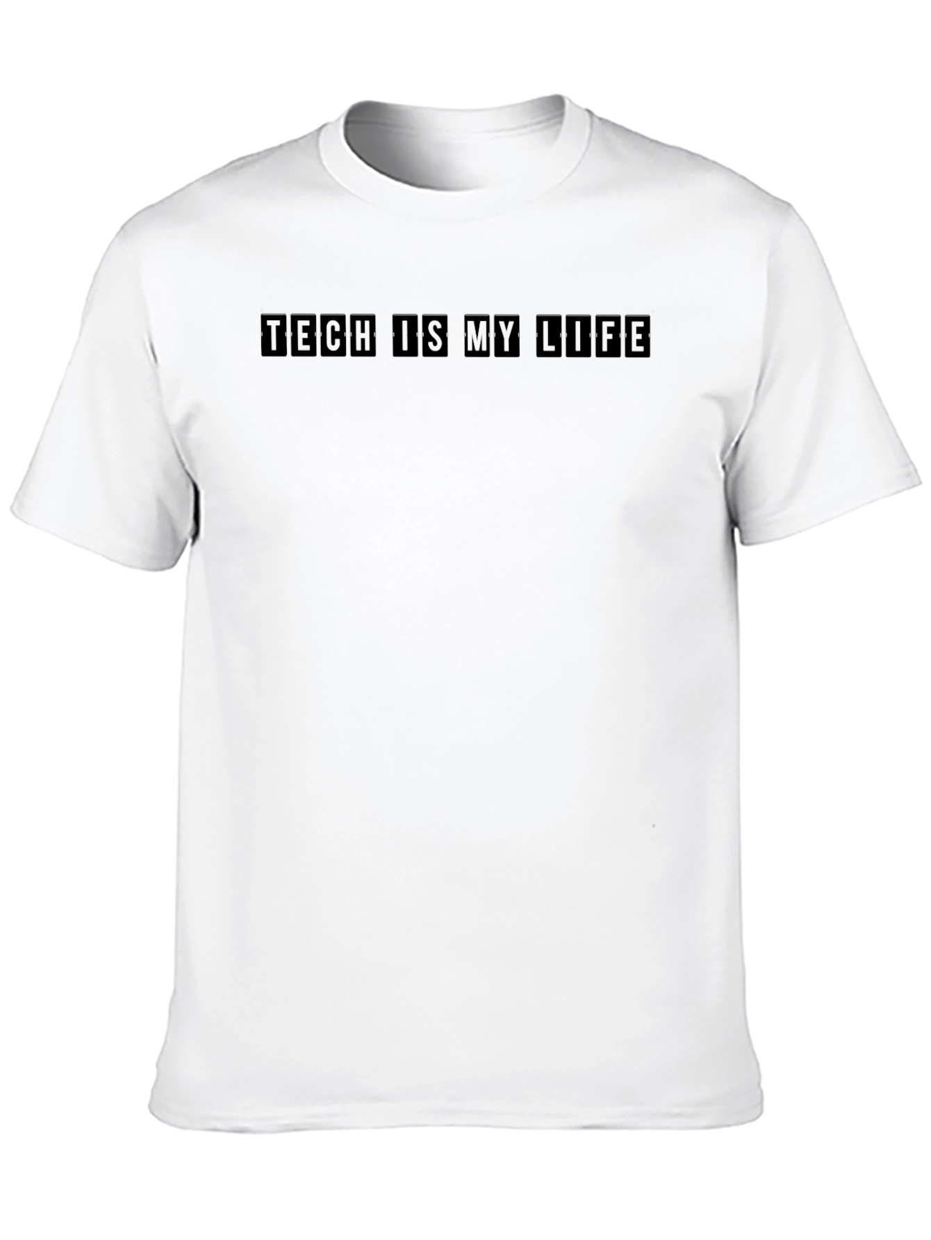 Tech Is My Life Graphic Tee - Black