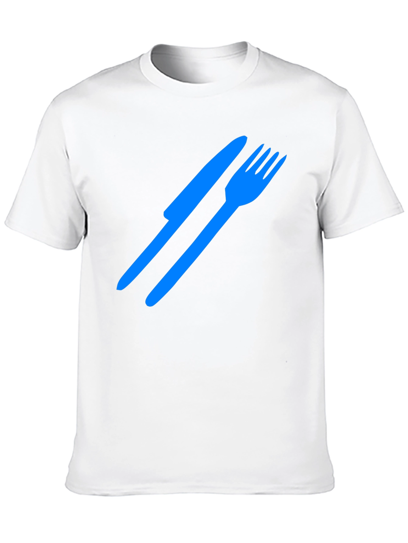 Cutlery Graphic Tee - Black Cotton T-Shirt