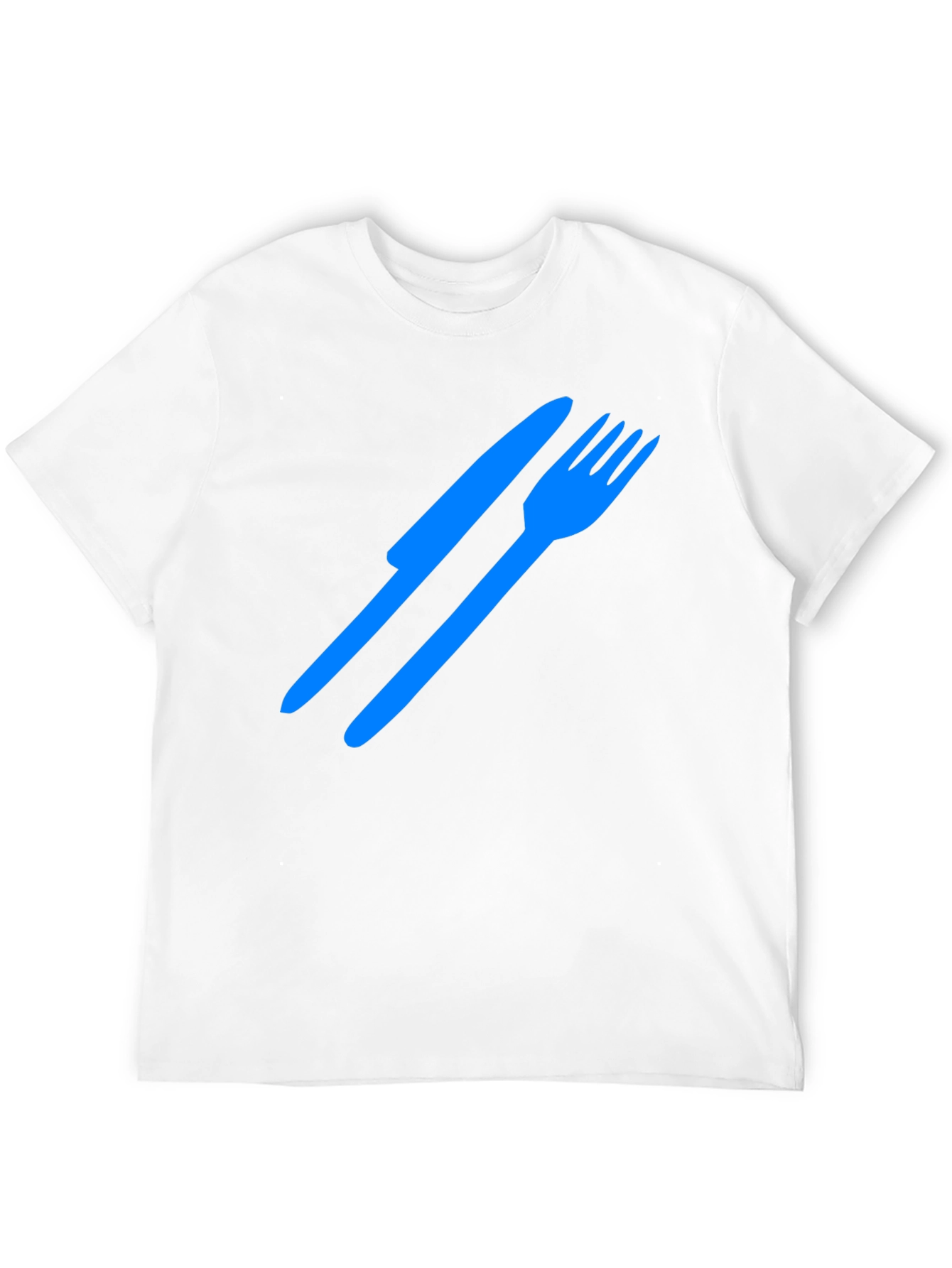 Cutlery Graphic Tee - Black Cotton T-Shirt