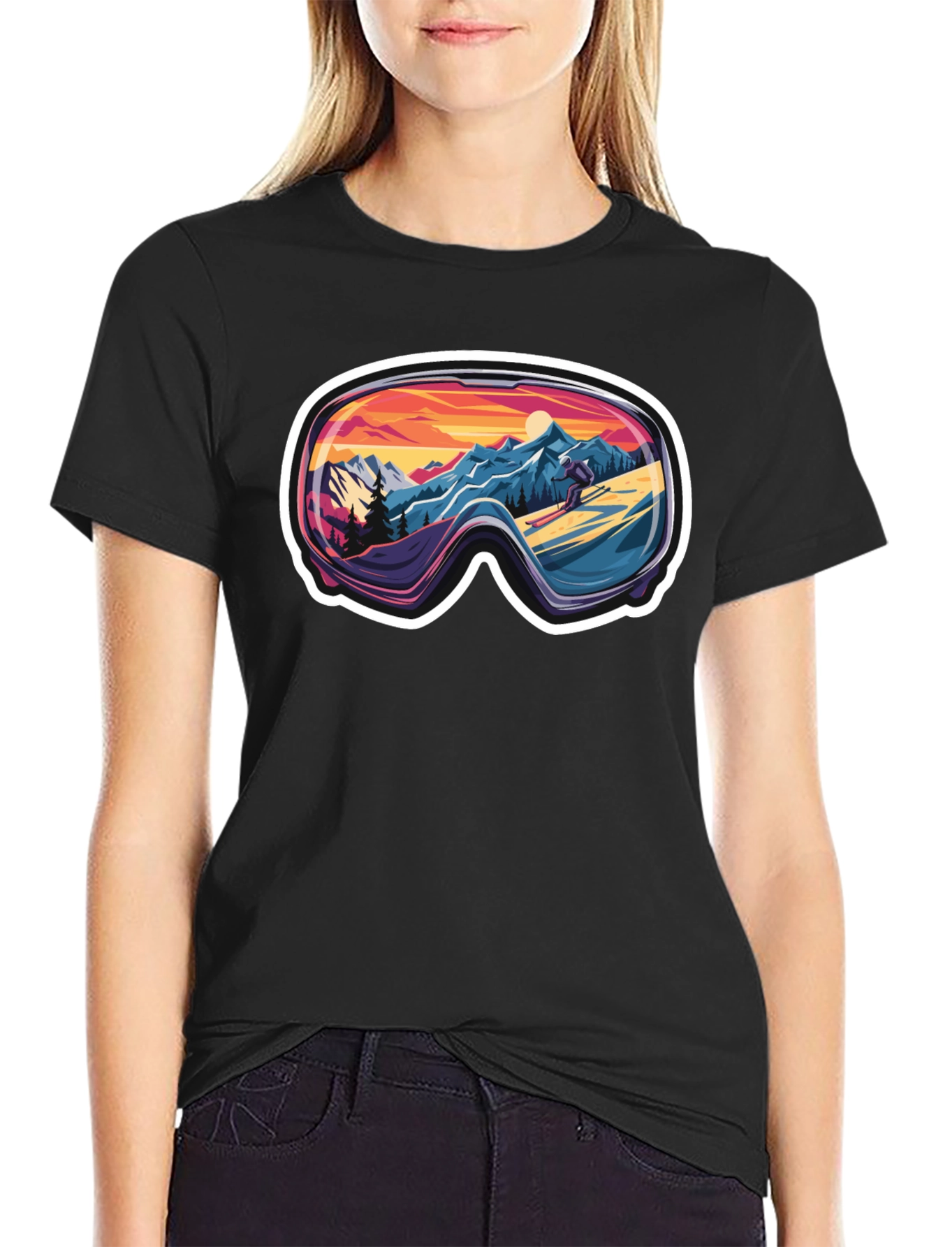 Ski Goggles Landscape Tee