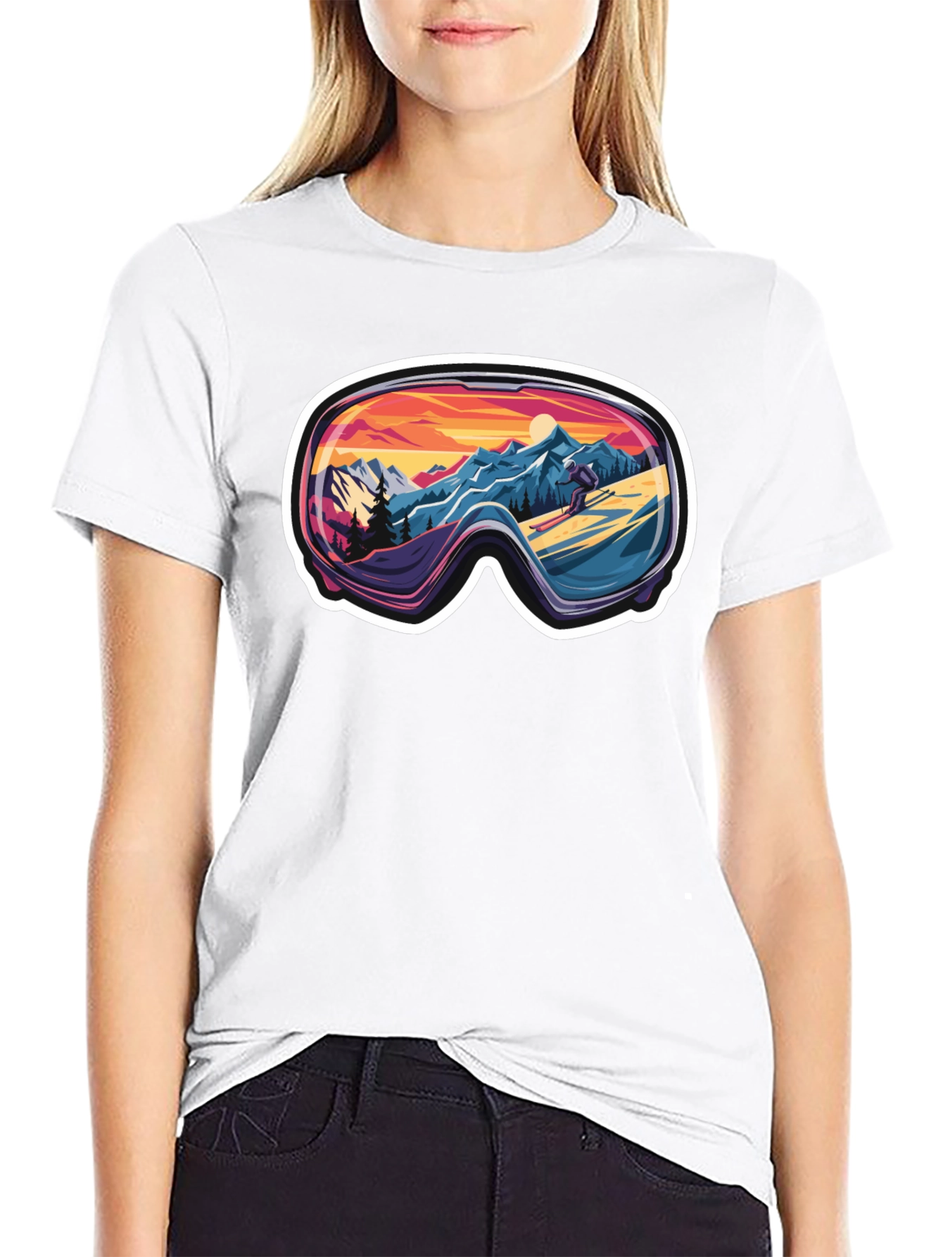 Ski Goggles Landscape Tee