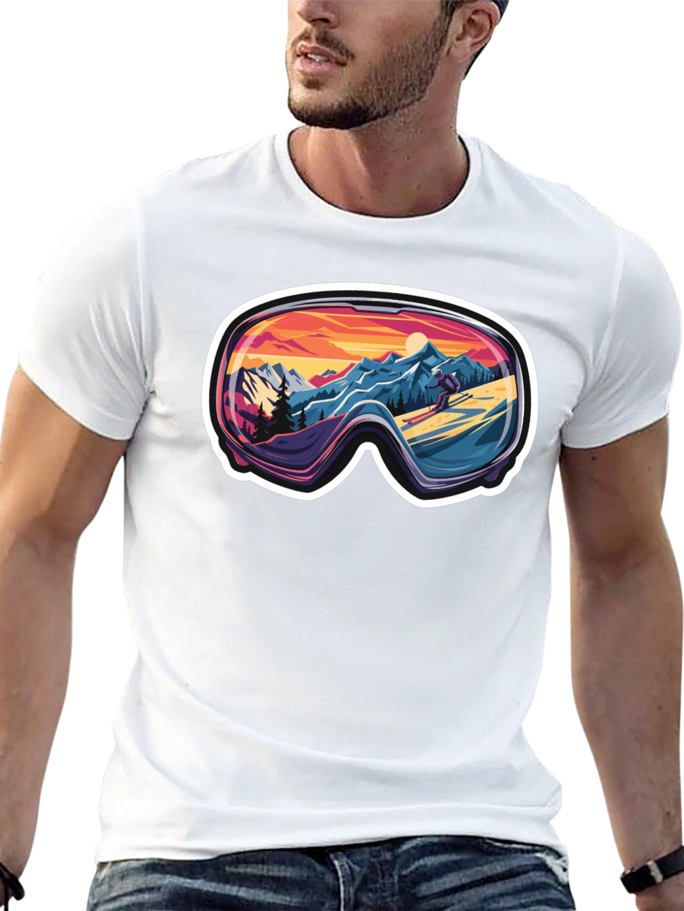 Ski Goggles Landscape Tee