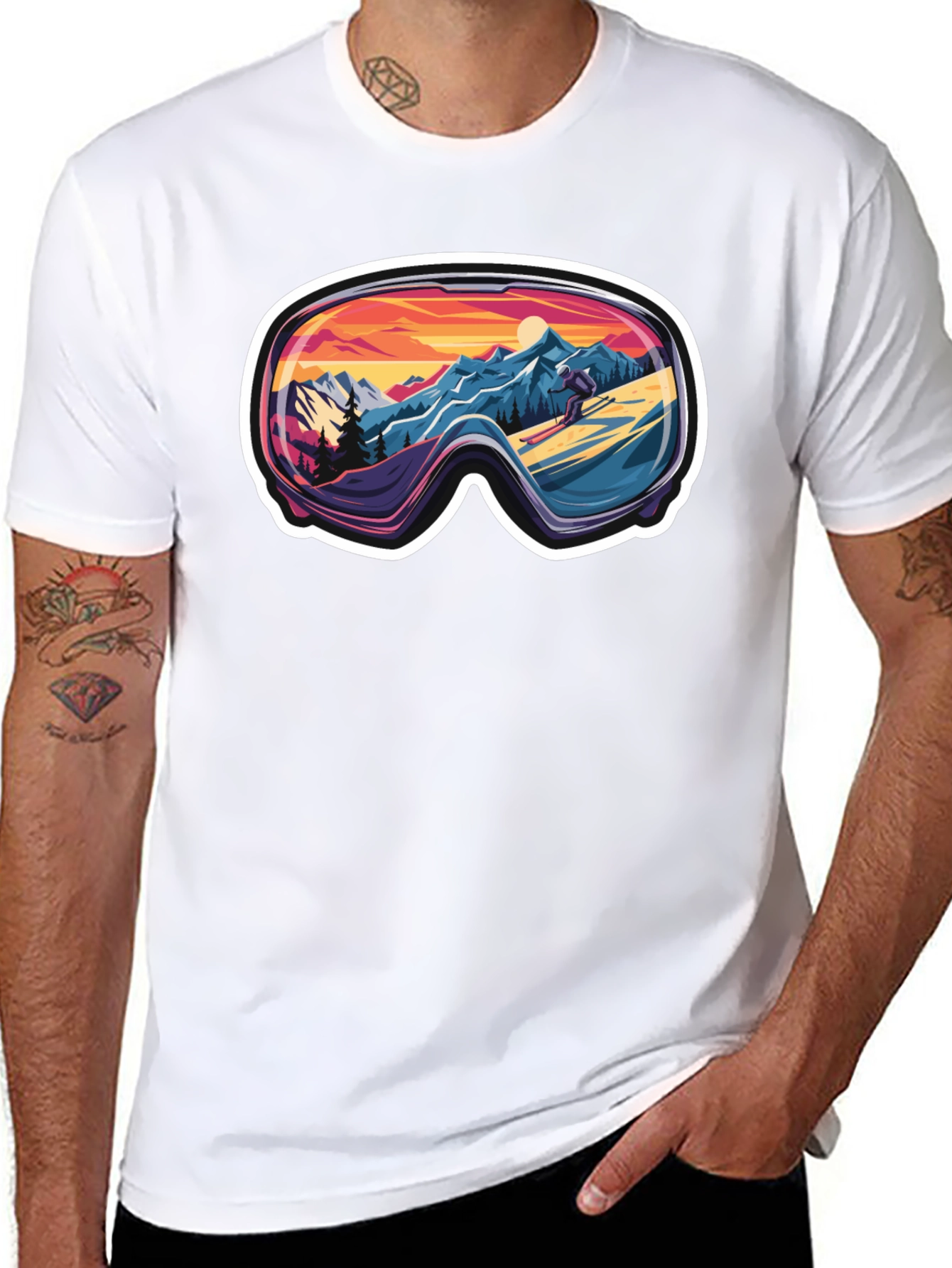 Ski Goggles Landscape Tee