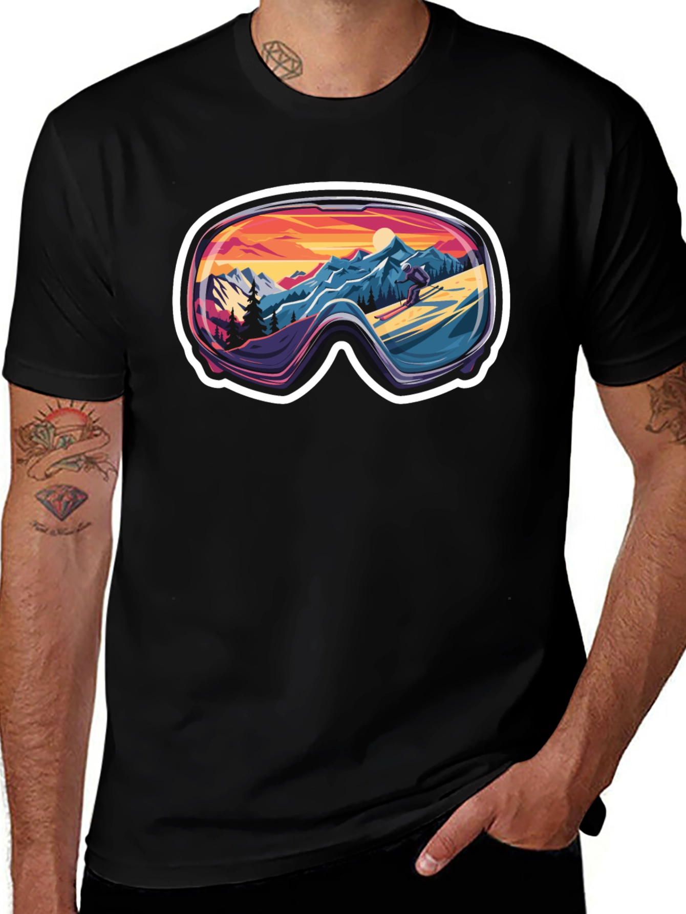 Ski Goggles Landscape Tee