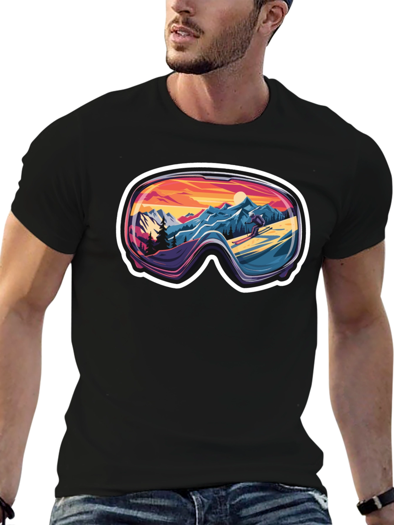 Ski Goggles Landscape Tee