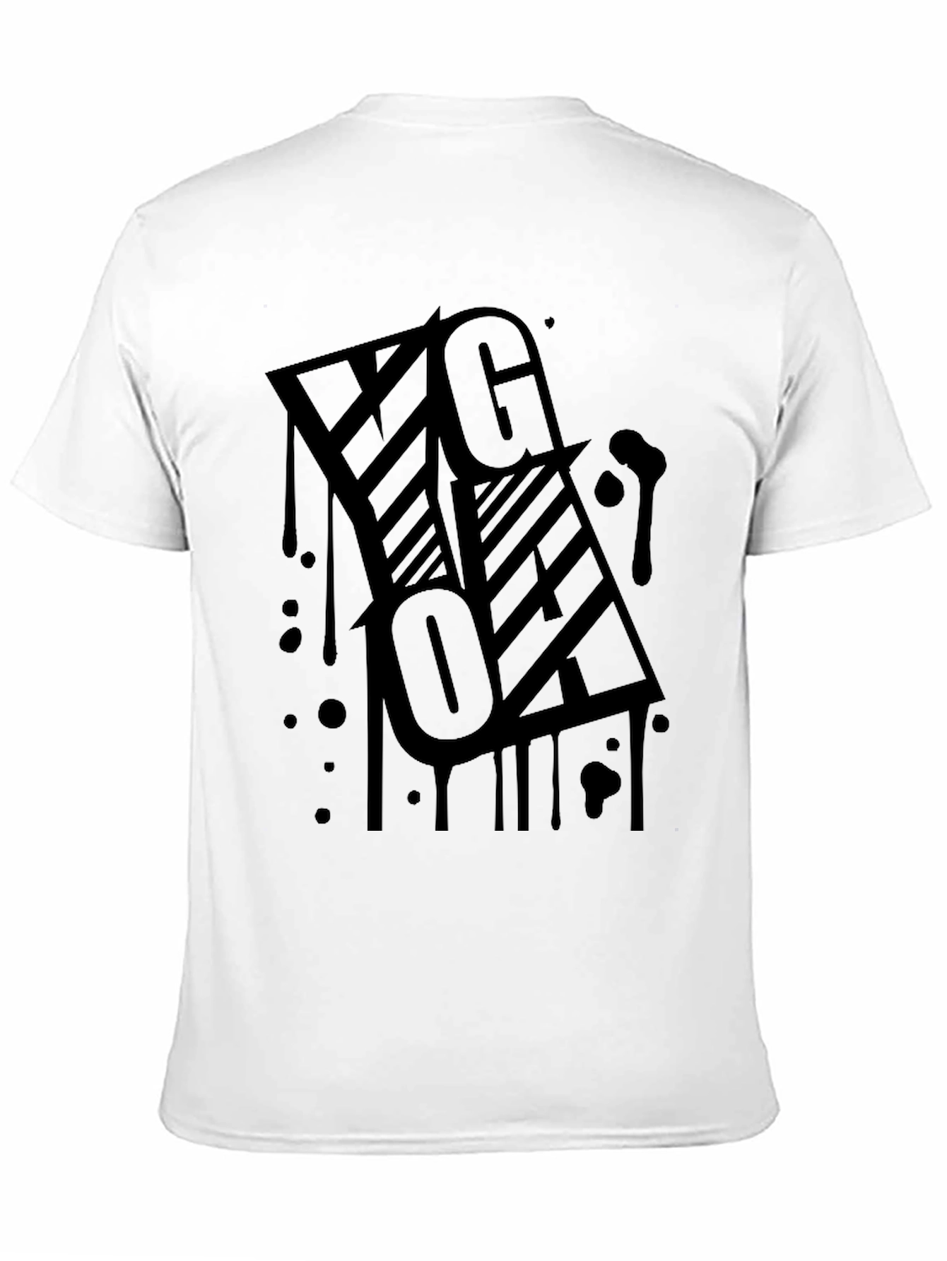 Black Graphic Print T-Shirt - Urban Style