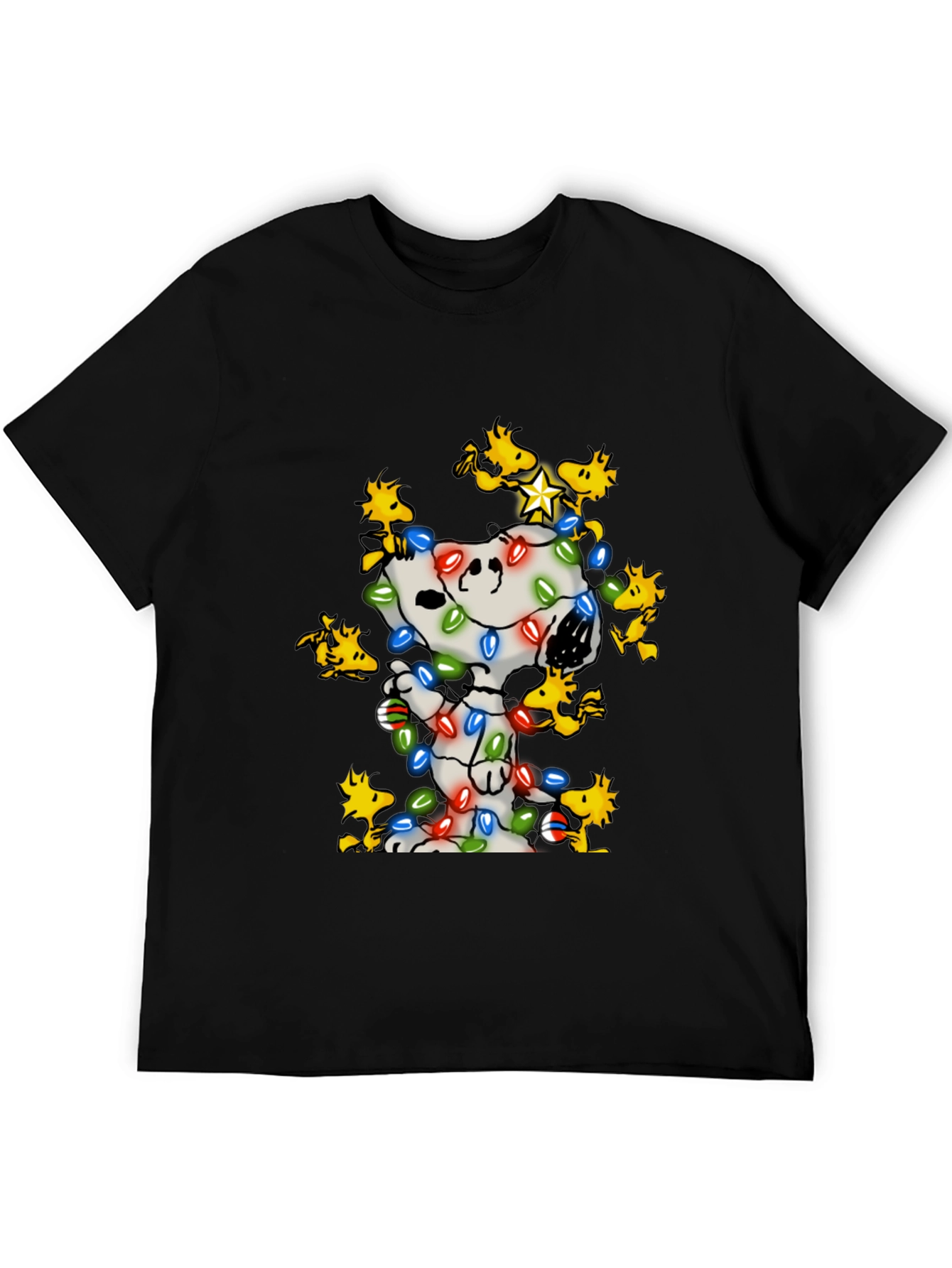 Snoopy & Woodstock Christmas Lights T-Shirt