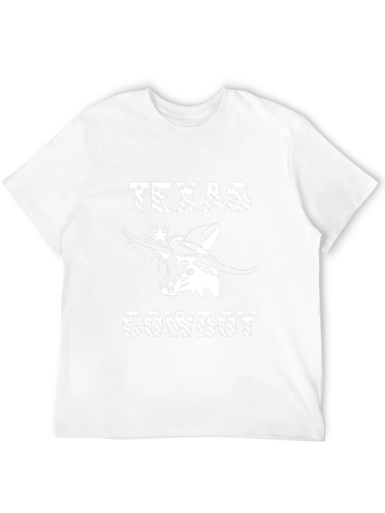 Texas Cowboy Graphic T-Shirt - Black