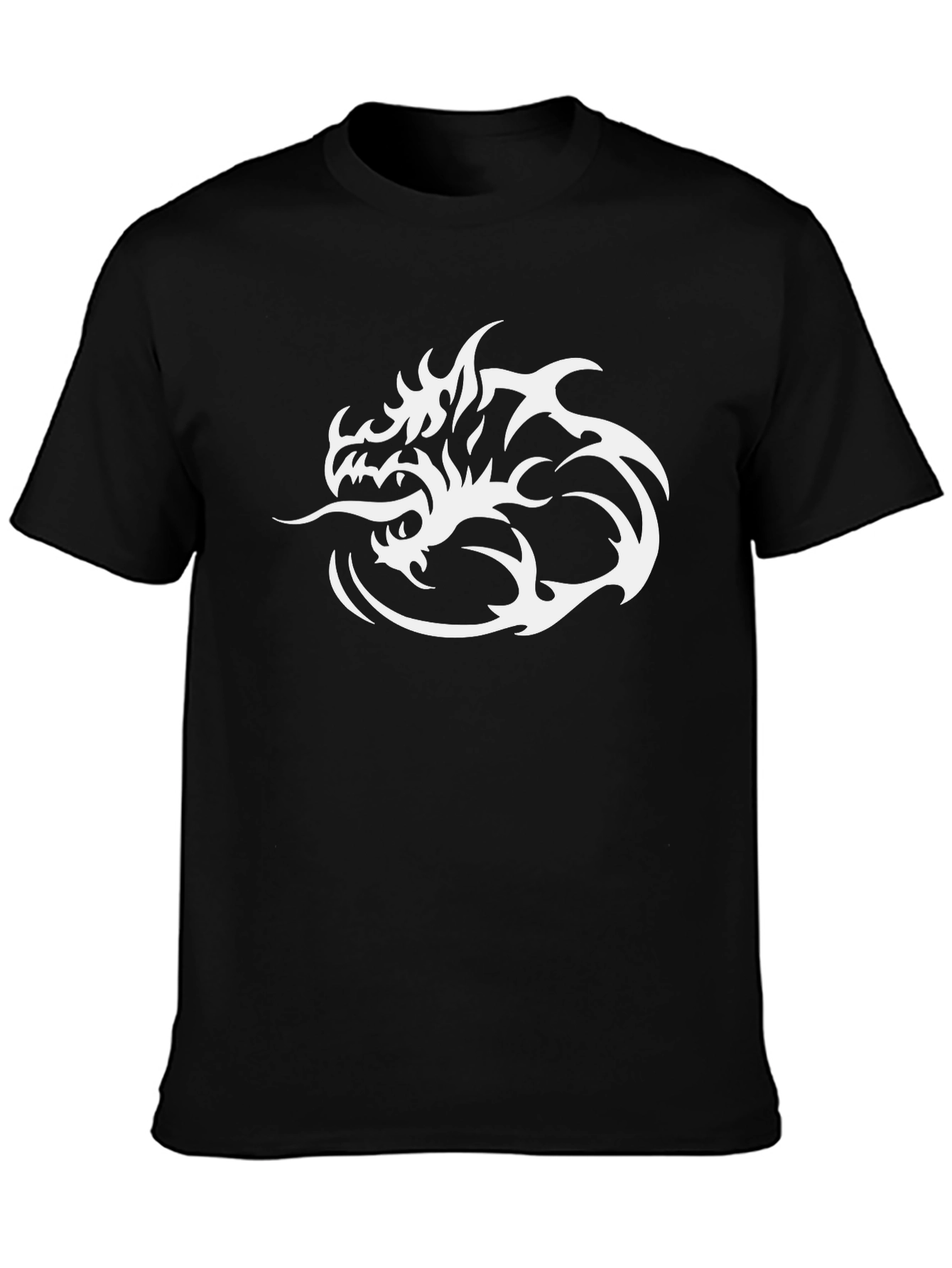 Dragon Graphic Tee - Stylish Black Cotton Shirt