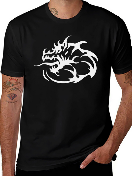 Dragon Graphic Tee - Stylish Black Cotton Shirt
