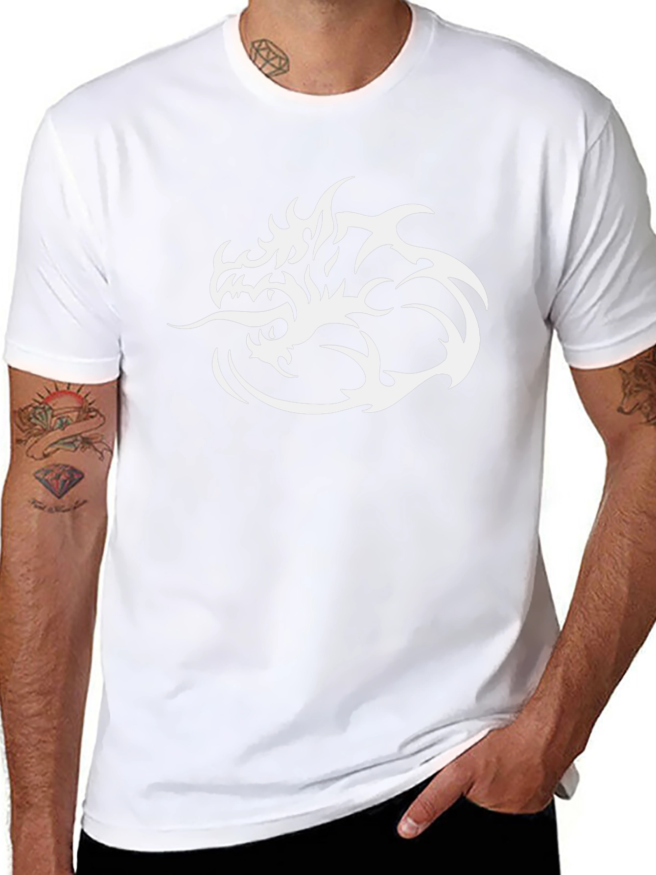 Dragon Graphic Tee - Stylish Black Cotton Shirt