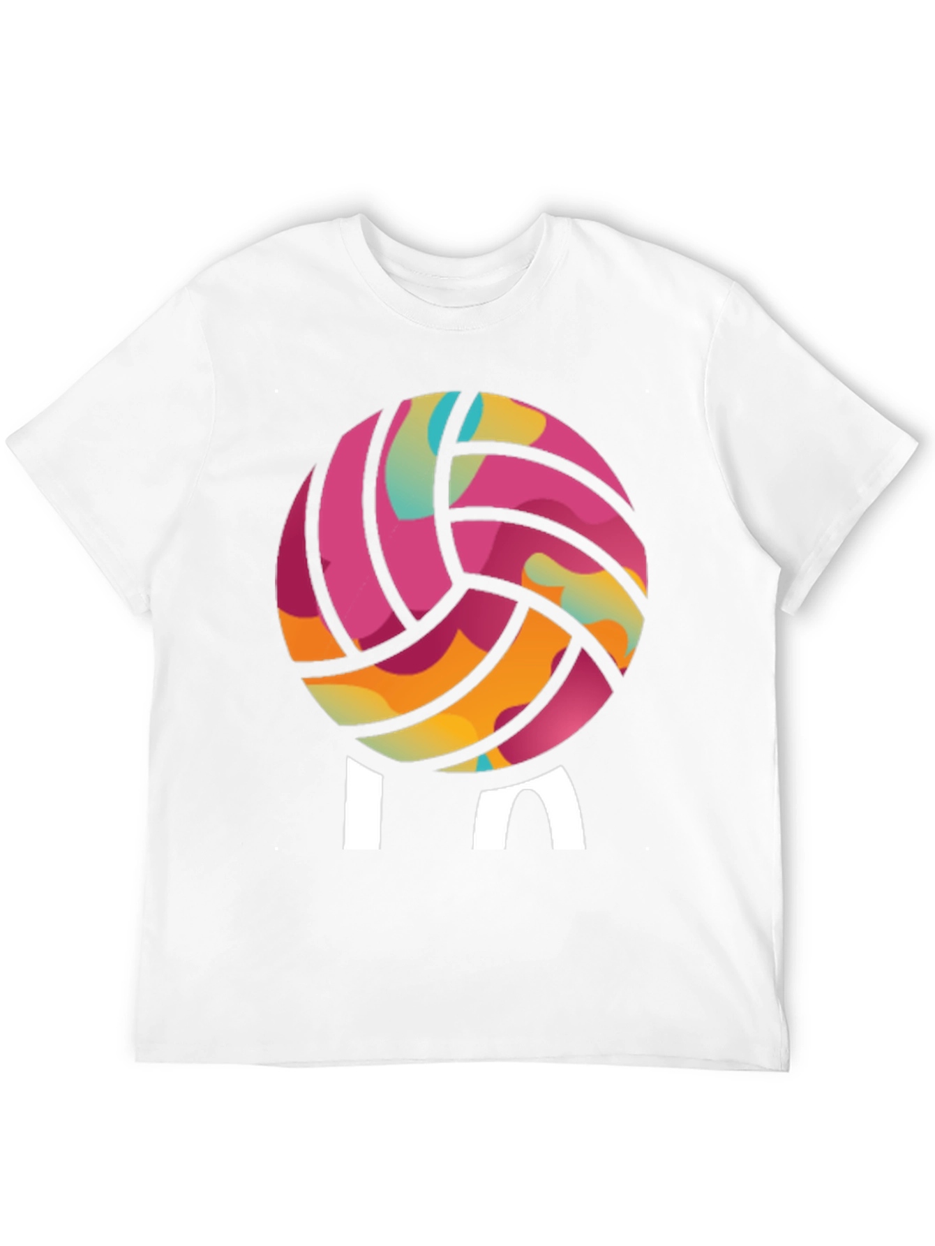 Volleyball Graphic Tee - Playful Design Sporty Style
