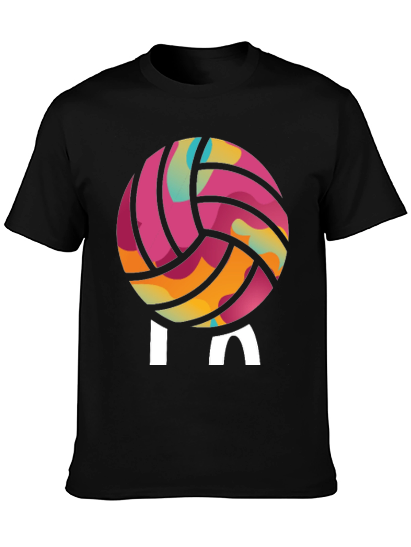 Volleyball Graphic Tee - Playful Design Sporty Style