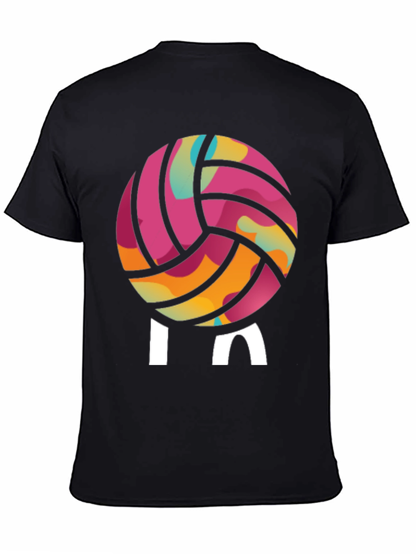 Volleyball Graphic Tee - Playful Design Sporty Style