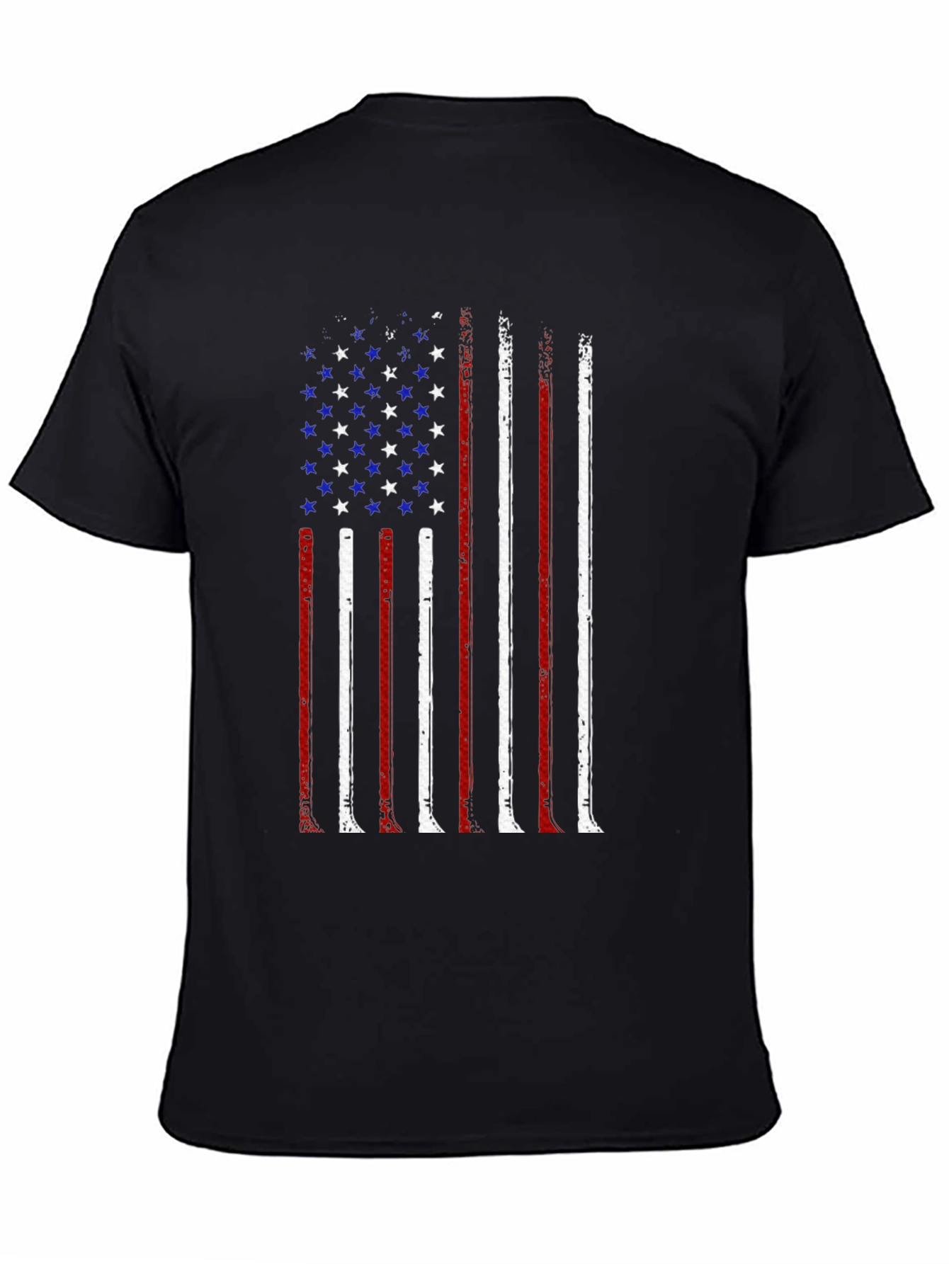 American Flag Distressed Graphic T-Shirt