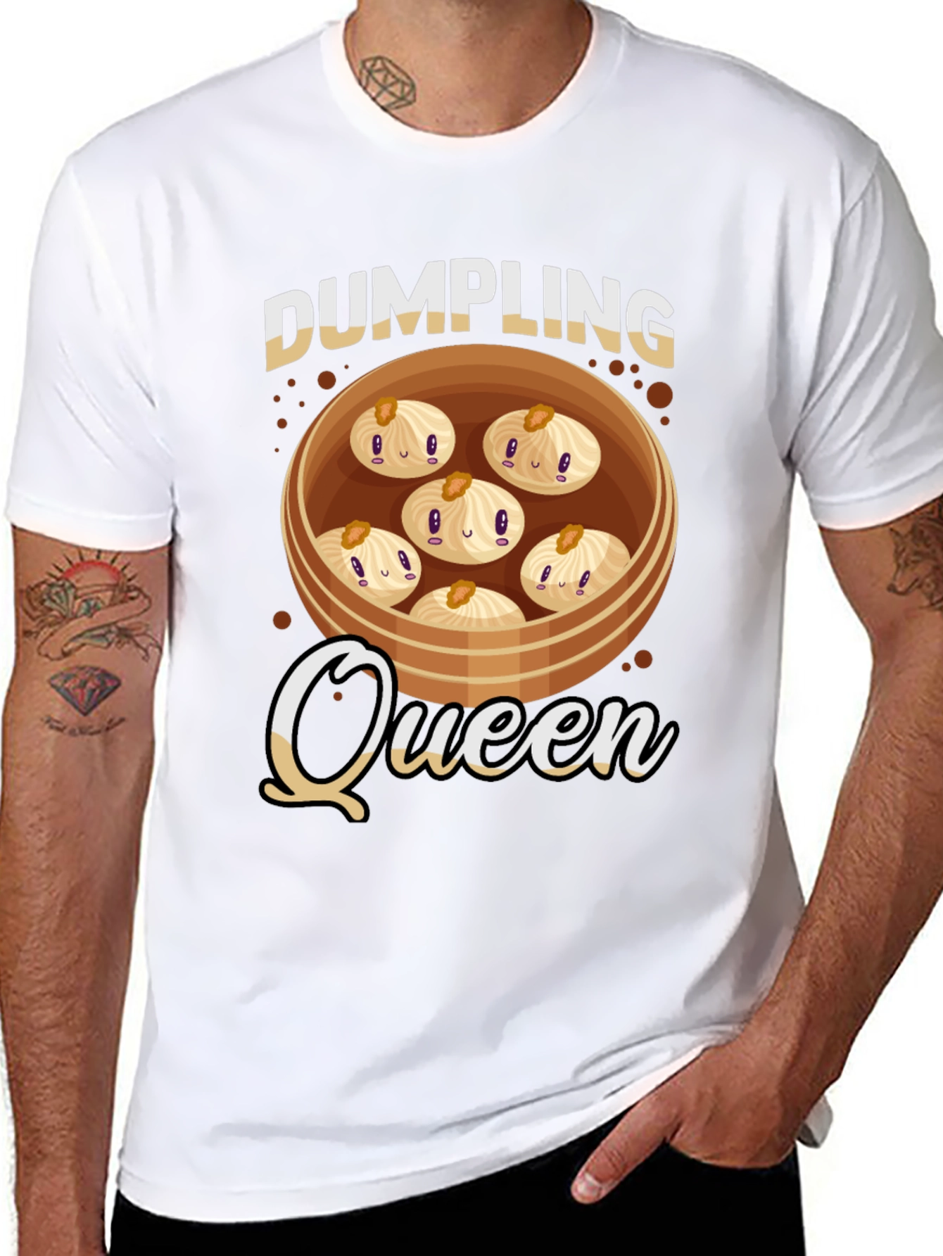 Dumpling Queen T-Shirt - Cute Foodie Tee