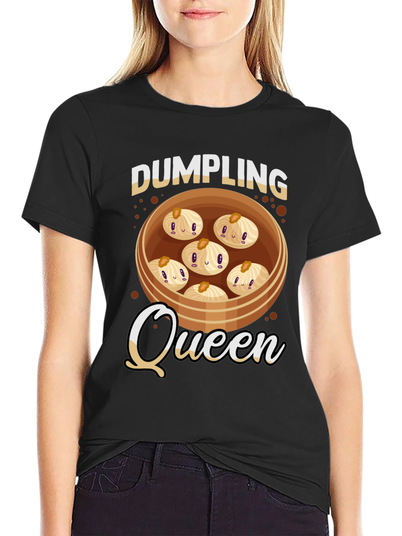 Dumpling Queen T-Shirt - Cute Foodie Tee