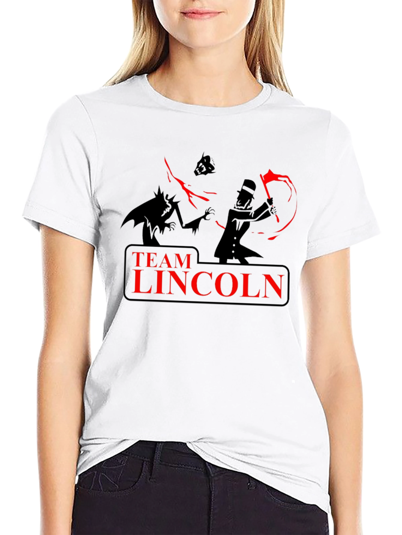 Team Lincoln T-Shirt Funny Vampire Hunter Graphic Tee