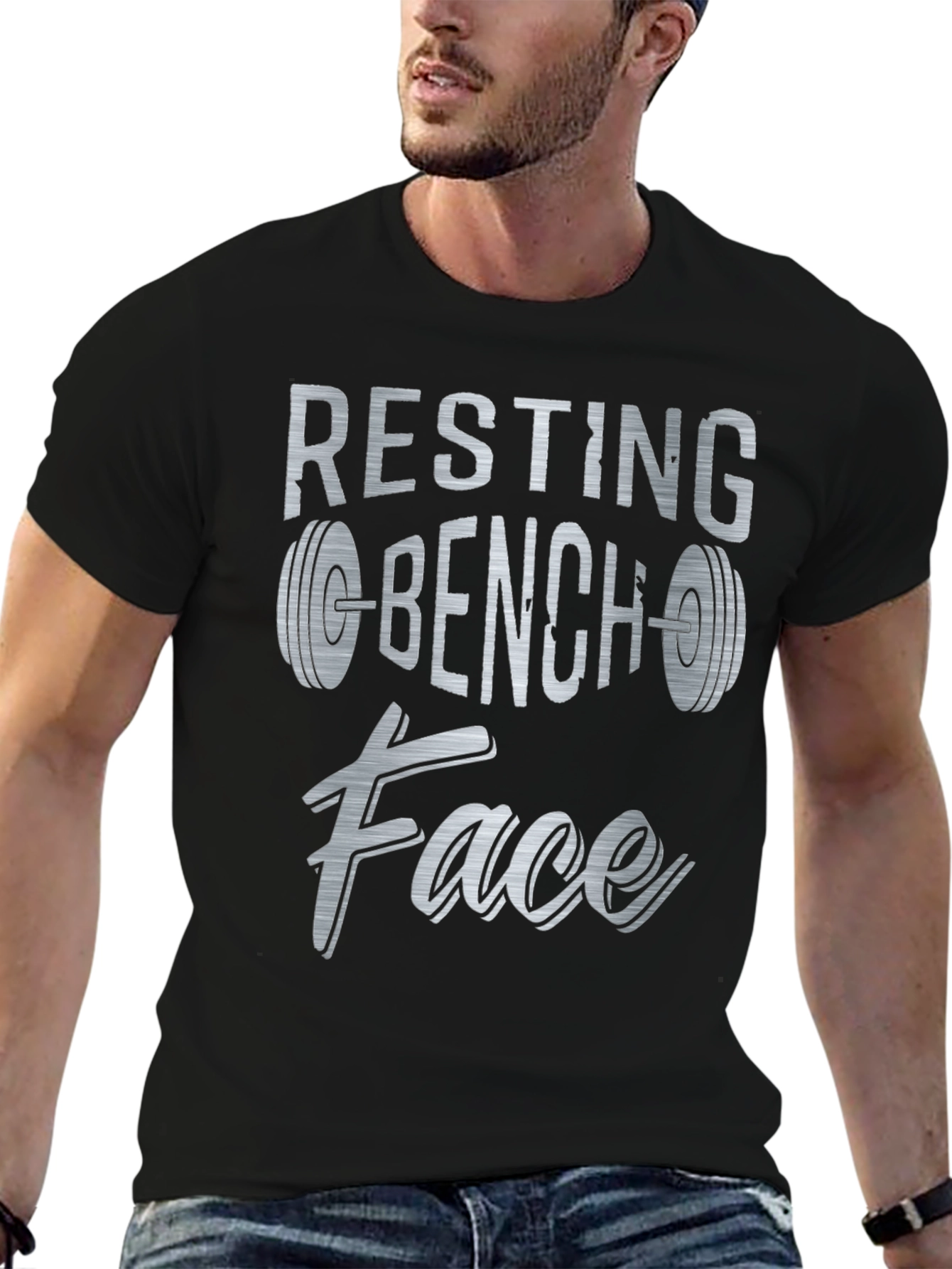 Resting Bench Face Graphic T-Shirt