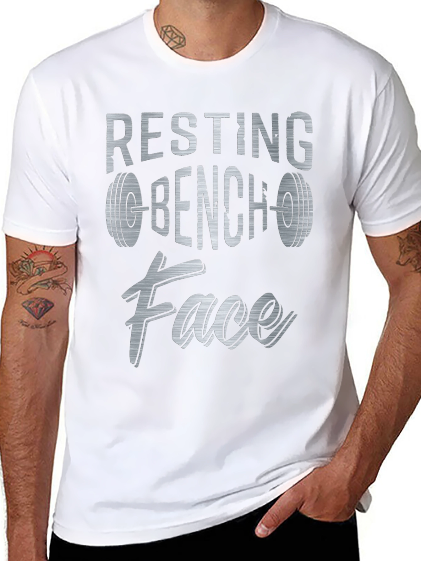 Resting Bench Face Graphic T-Shirt