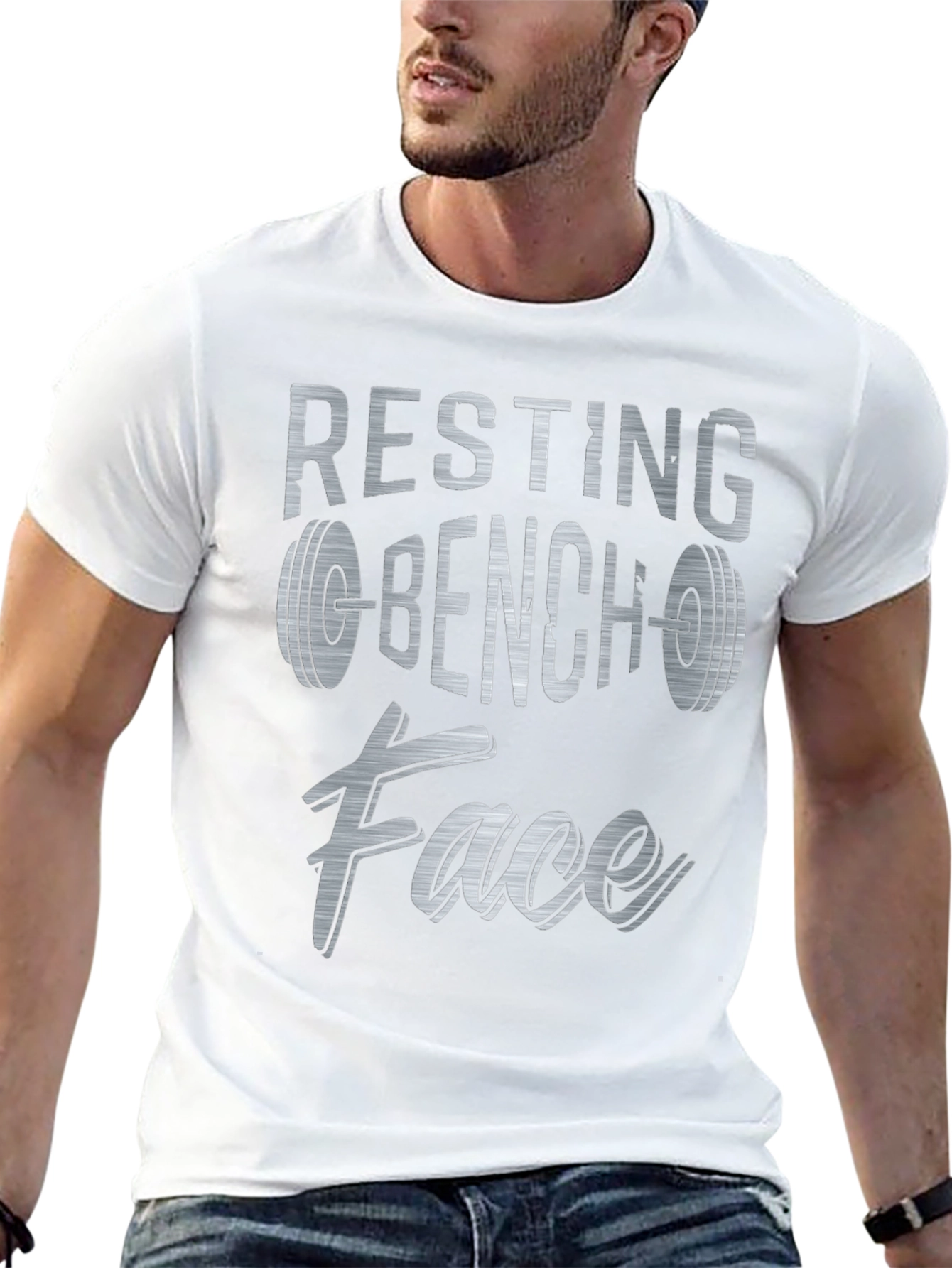 Resting Bench Face Graphic T-Shirt
