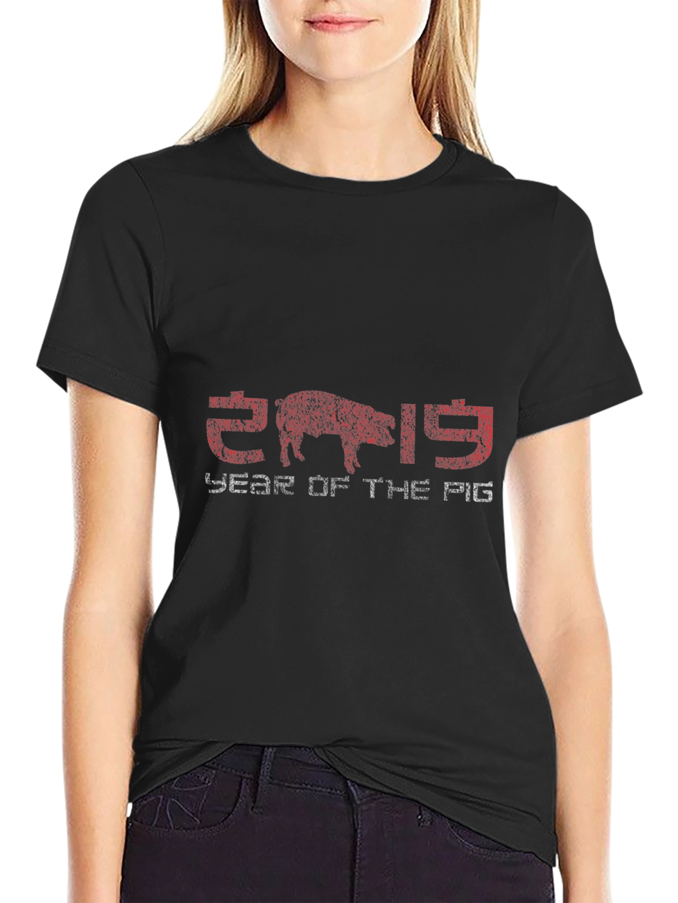 Year of the Pig 2019 Black T-Shirt