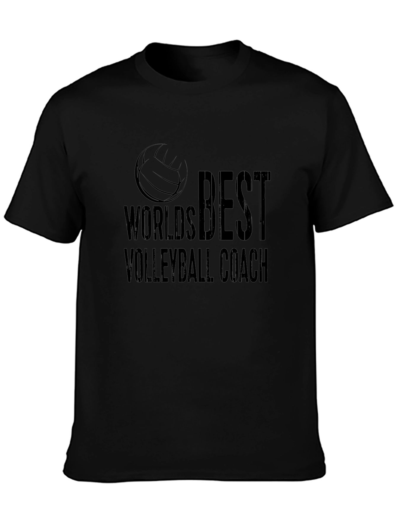 Worlds Best Volleyball Coach Black T-Shirt