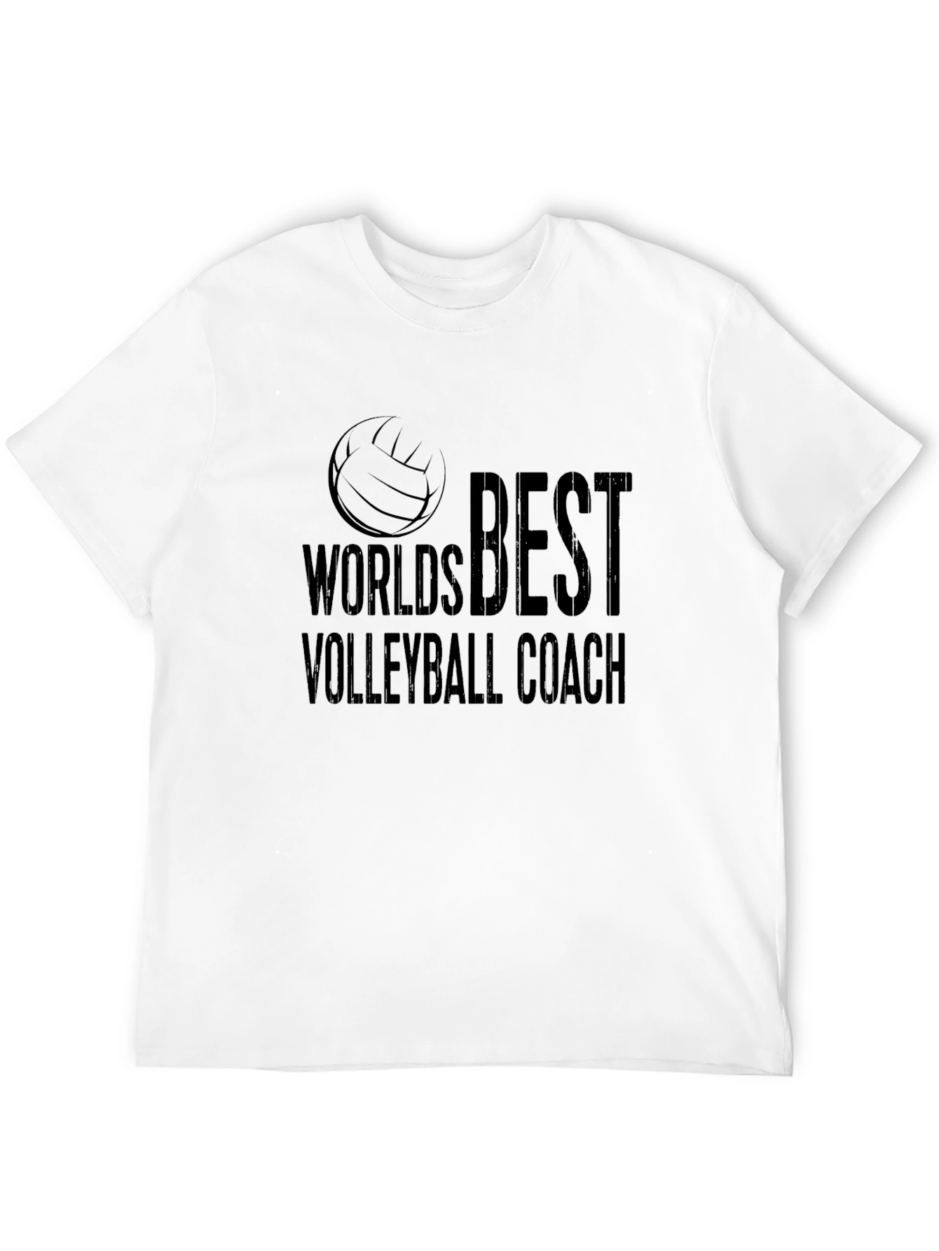 Worlds Best Volleyball Coach Black T-Shirt
