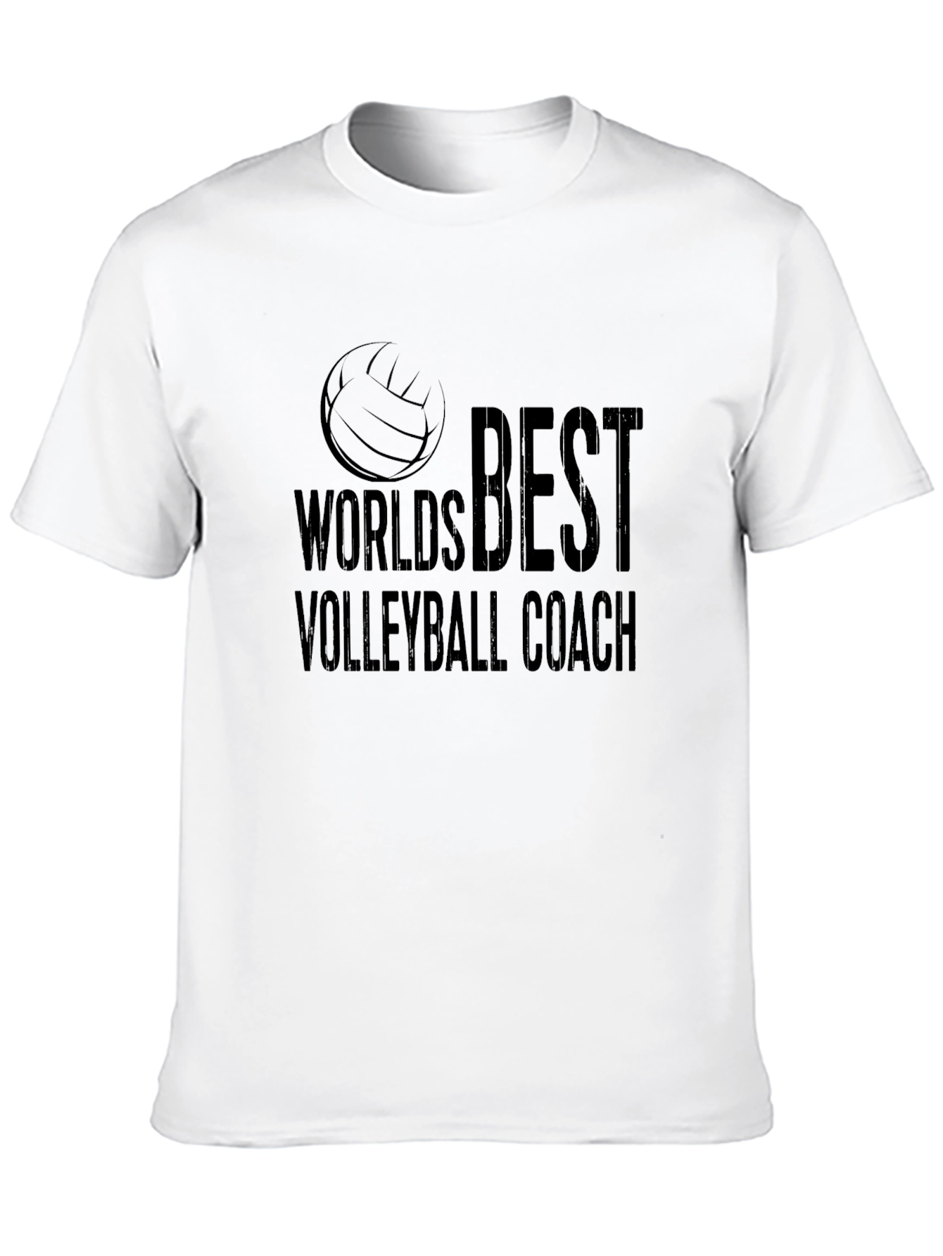 Worlds Best Volleyball Coach Black T-Shirt
