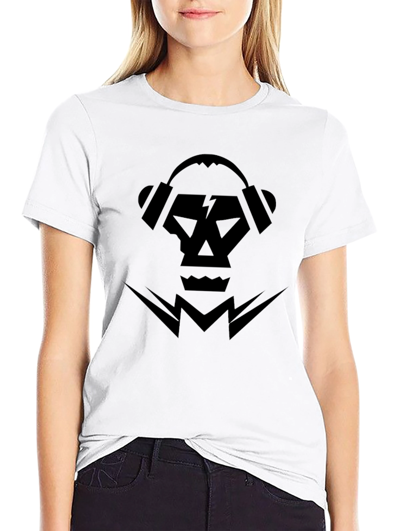 Skull Headphones Graphic Tee - Cool Design