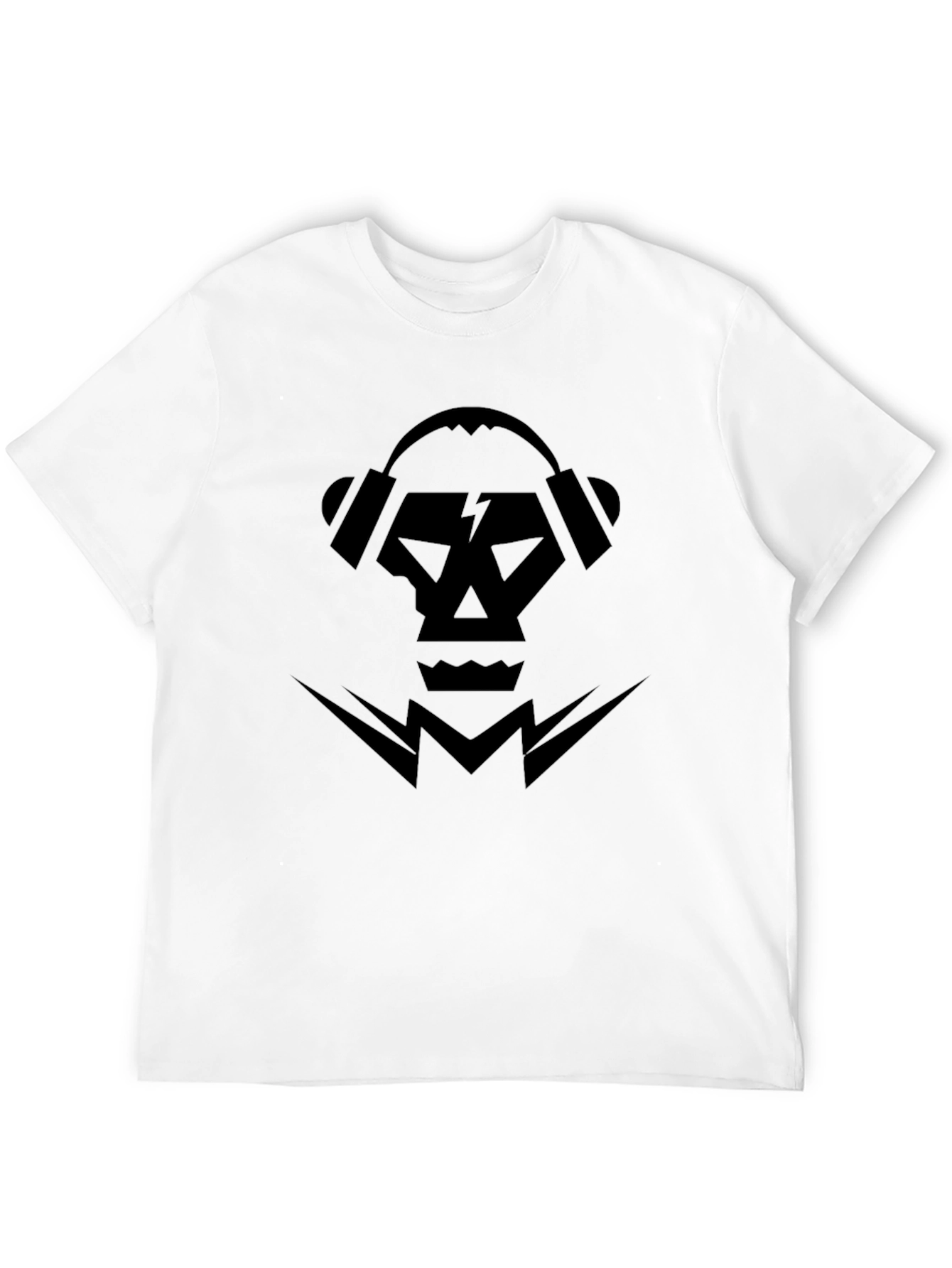 Skull Headphones Graphic Tee - Cool Design