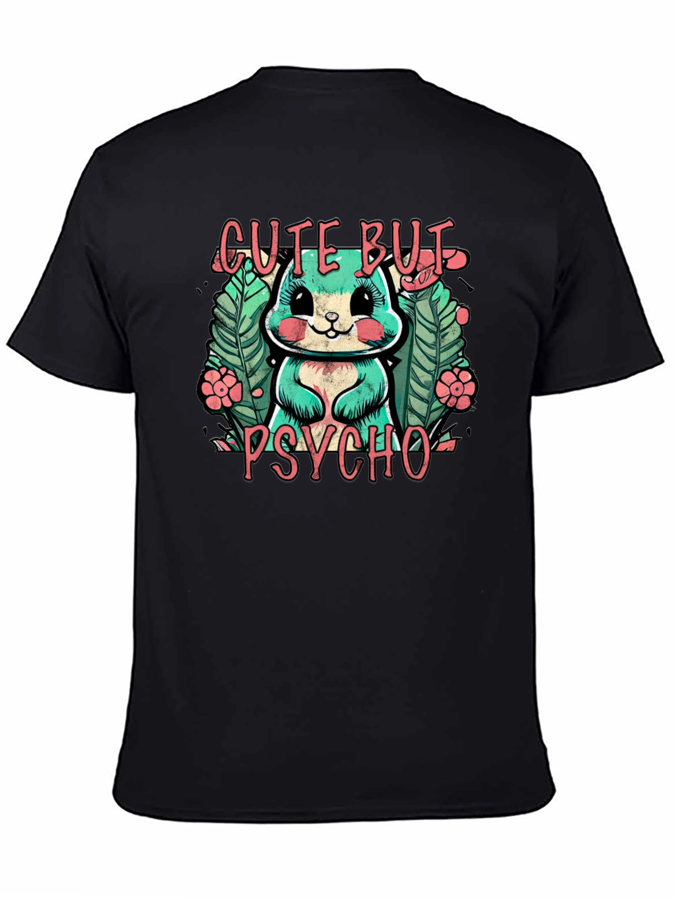 Cute But Psycho Bunny Graphic T-Shirt