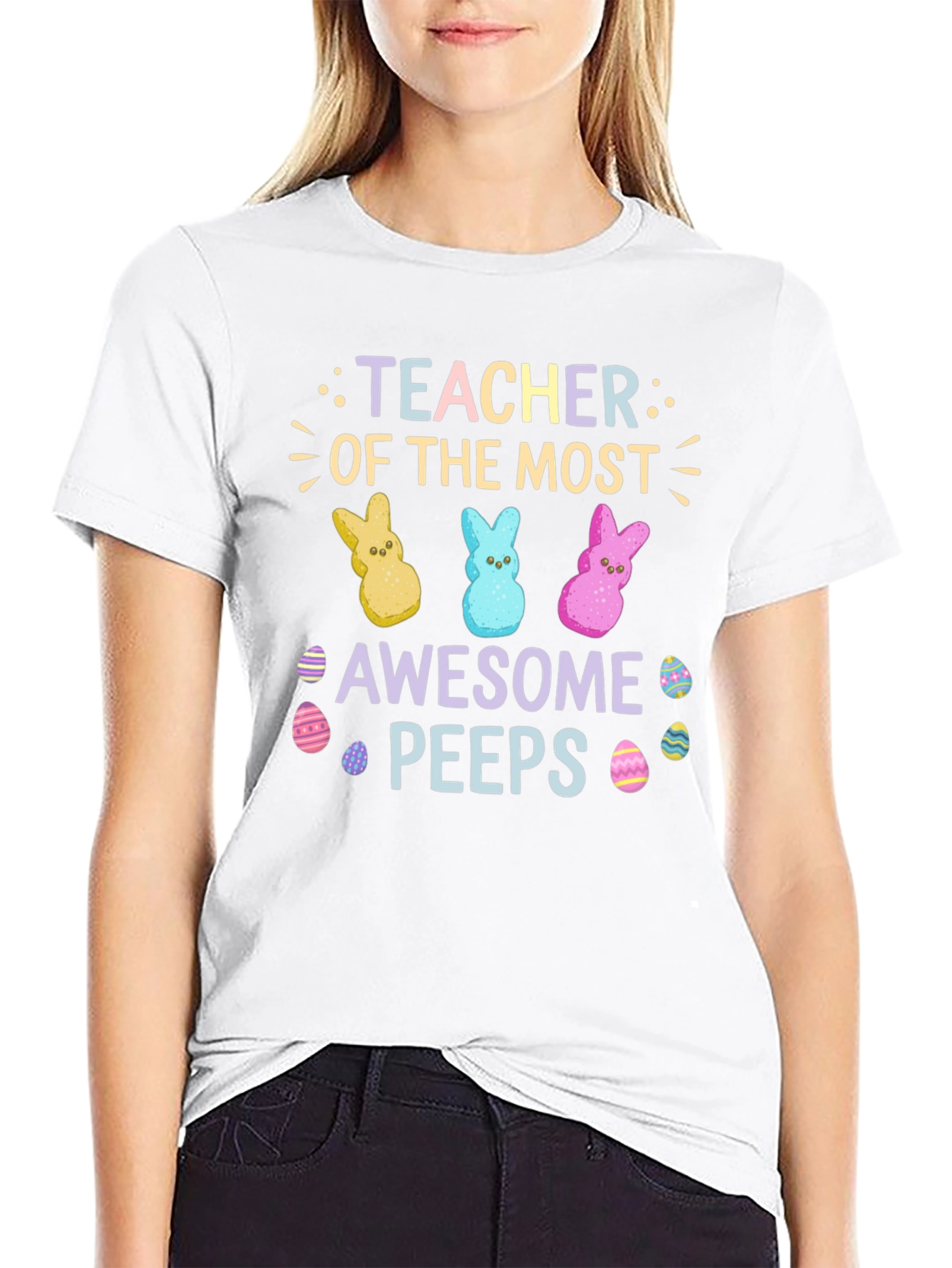Teacher Of The Most Awesome Peeps Easter T-Shirt
