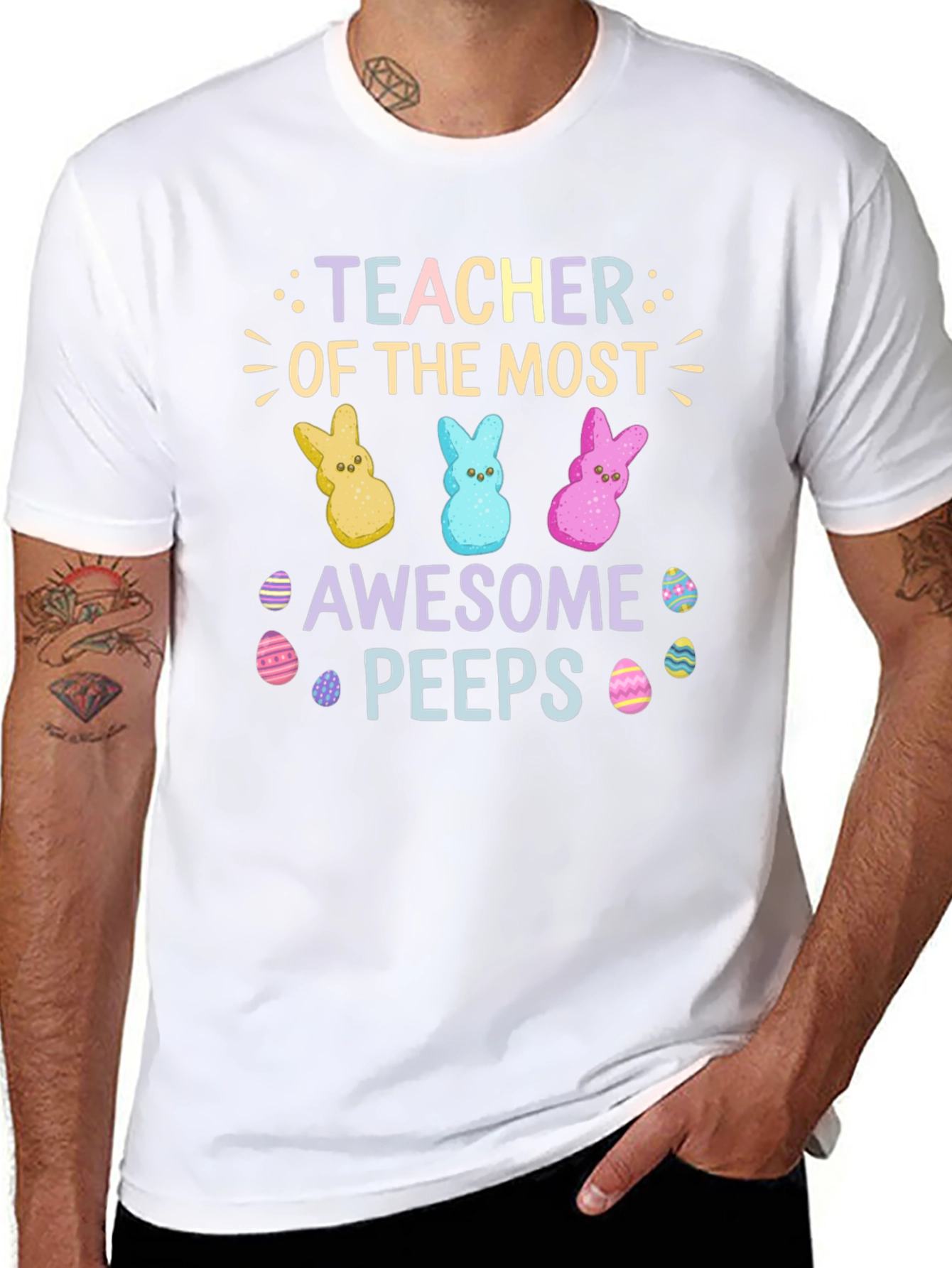 Teacher Of The Most Awesome Peeps Easter T-Shirt