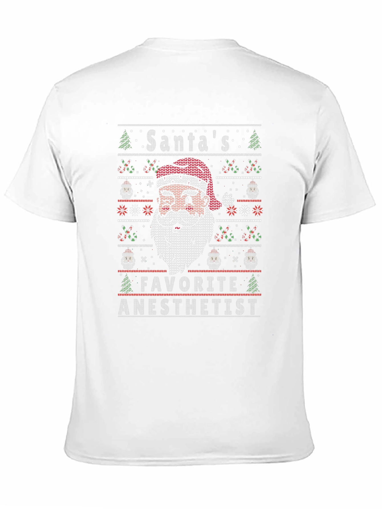 Santas Favorite Anesthetist Ugly Christmas Sweater T-Shirt