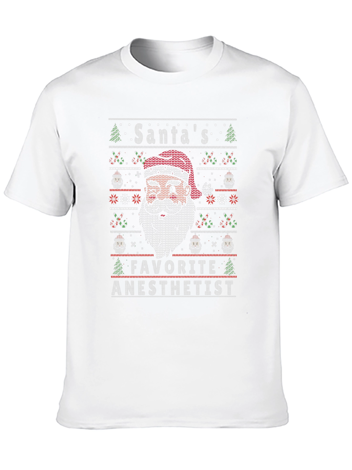 Santas Favorite Anesthetist Ugly Christmas Sweater T-Shirt