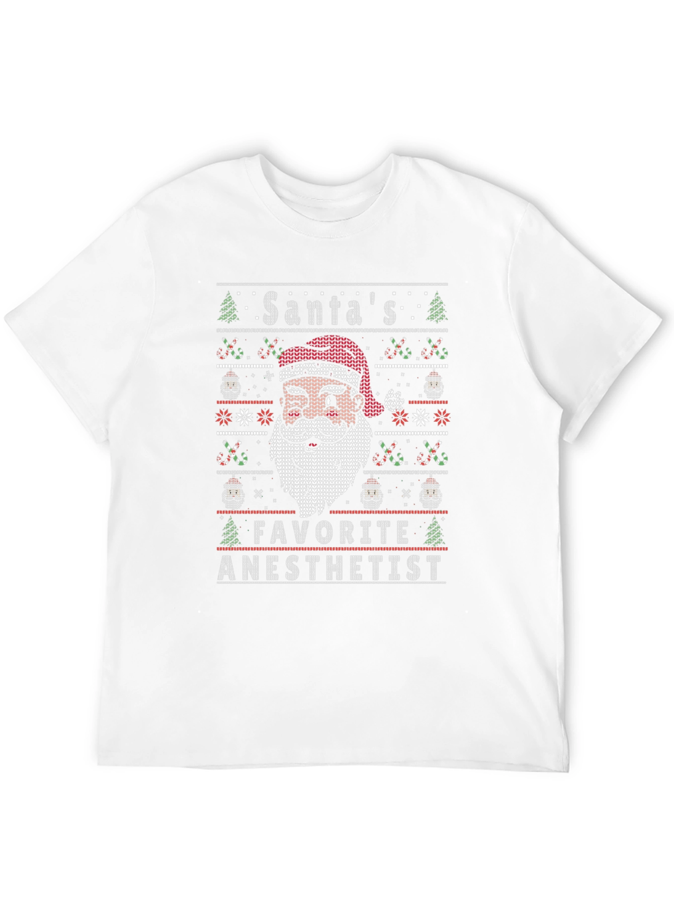 Santas Favorite Anesthetist Ugly Christmas Sweater T-Shirt
