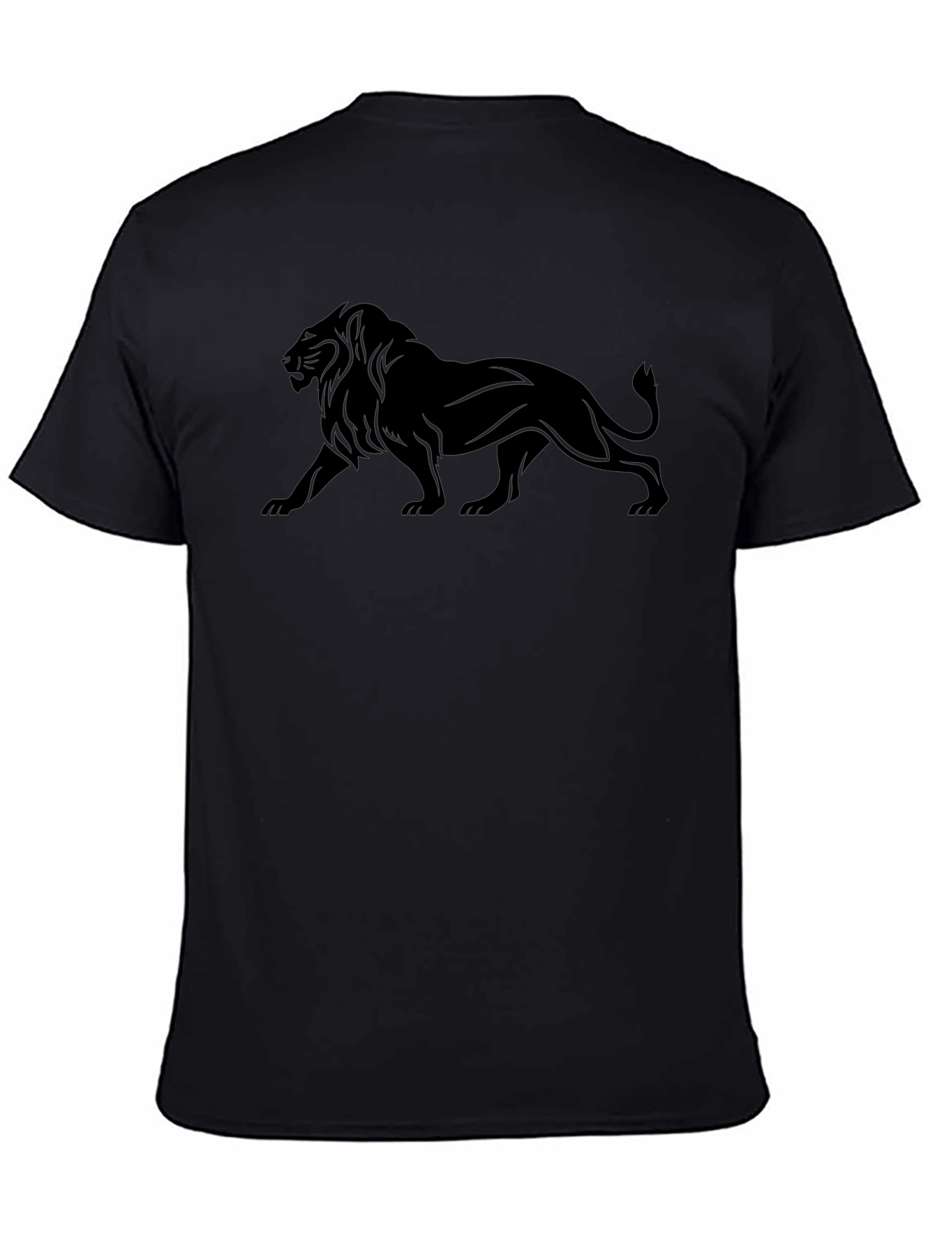 Black Lion Graphic Tee - Mens Fashion