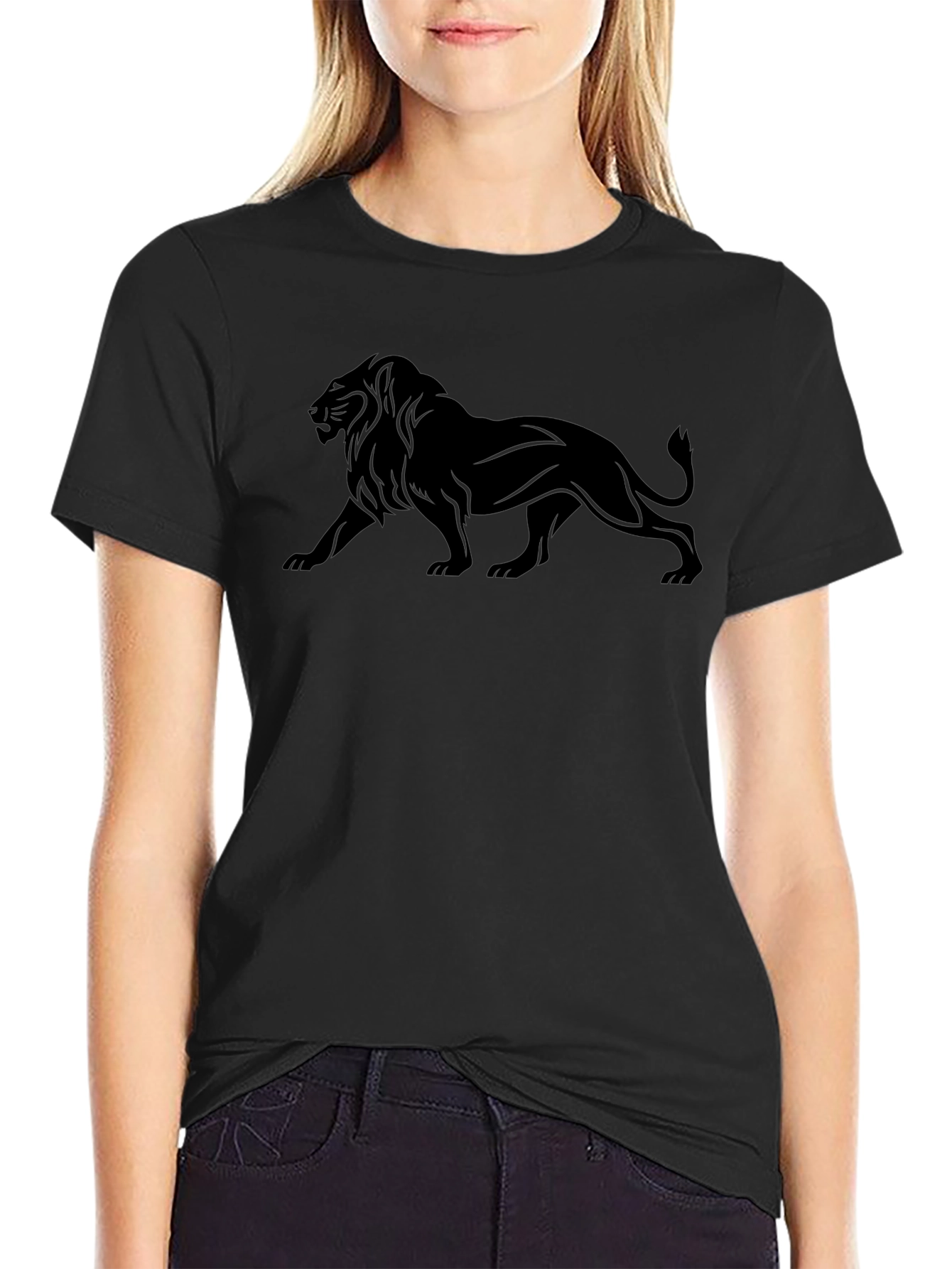 Black Lion Graphic Tee - Mens Fashion