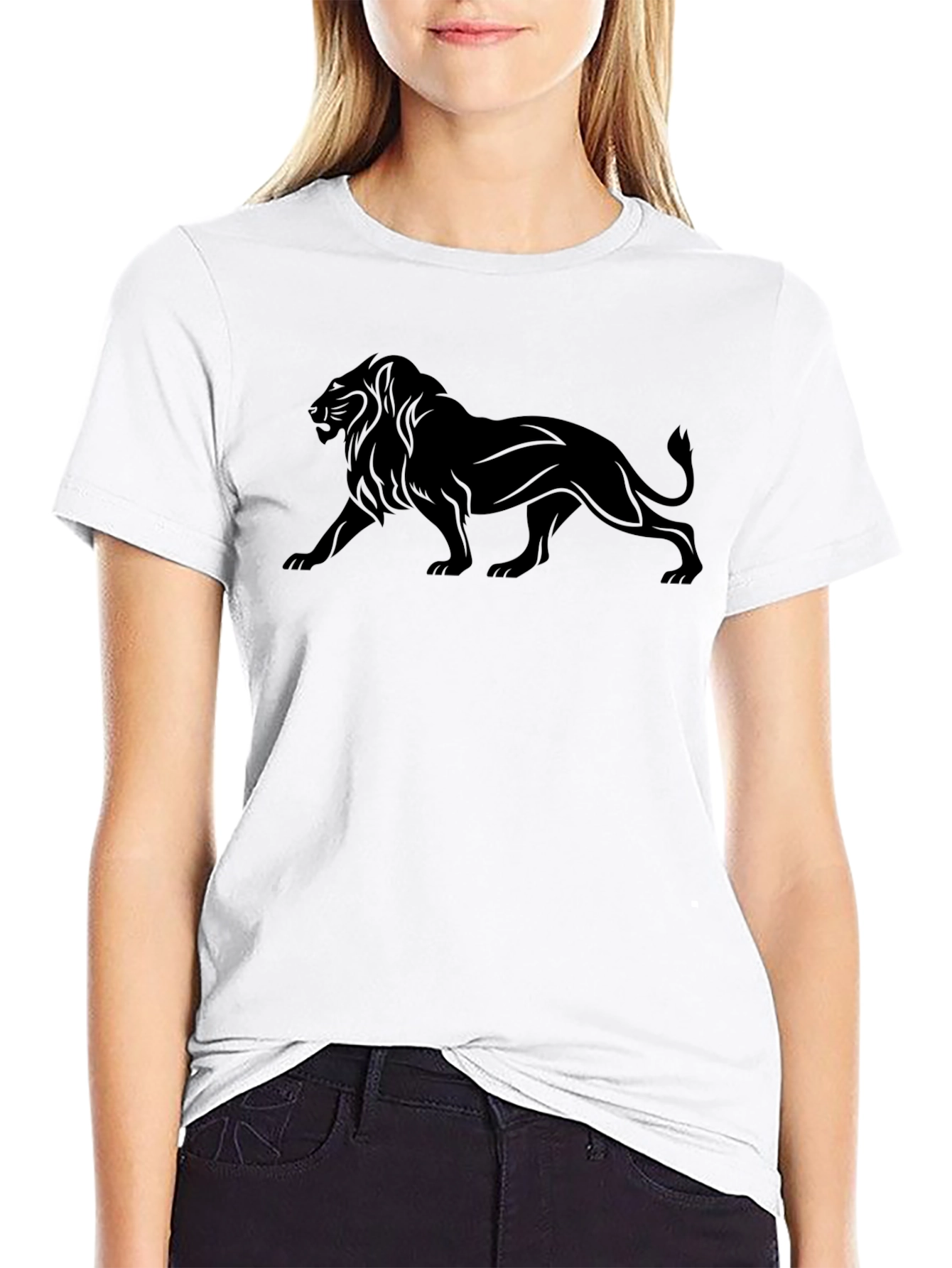 Black Lion Graphic Tee - Mens Fashion